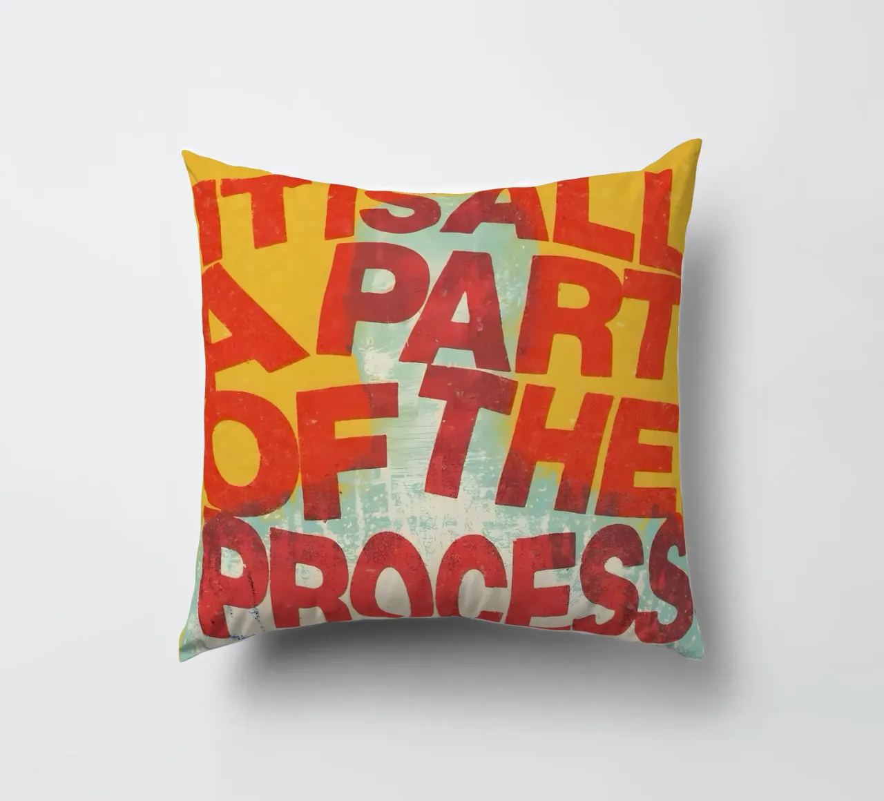 ALL A PART OF THE PROCESS cuscino da Type & Tape
