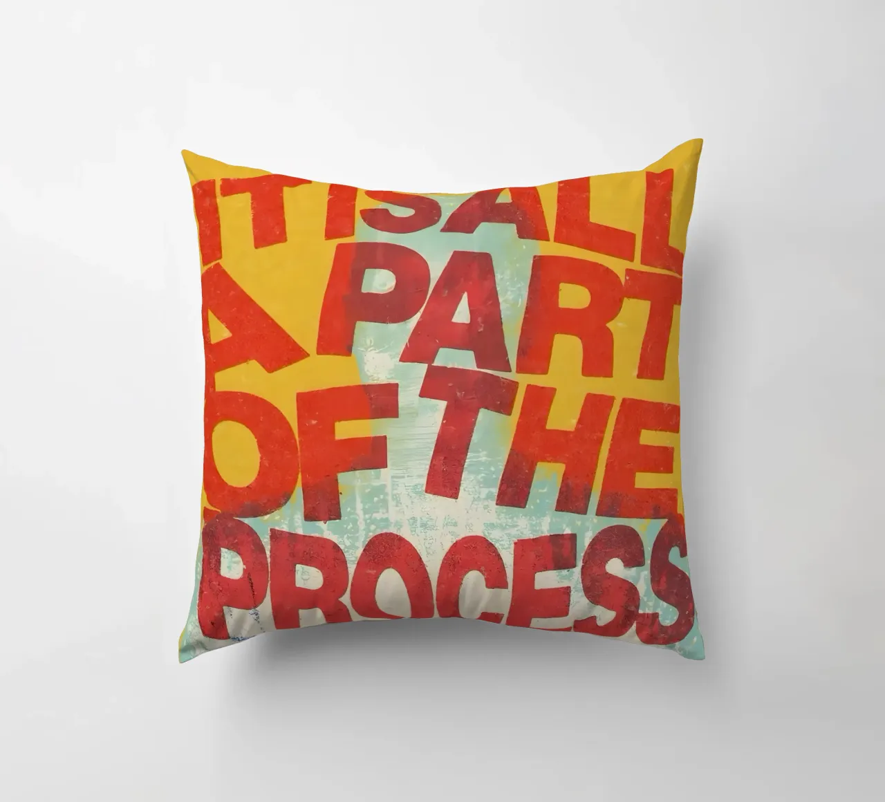 ALL A PART OF THE PROCESS cuscino da Type & Tape