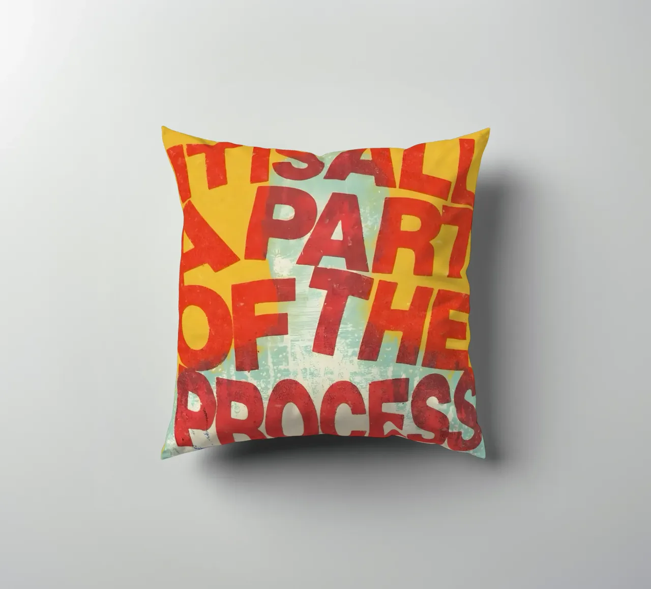 ALL A PART OF THE PROCESS cuscino da Type & Tape