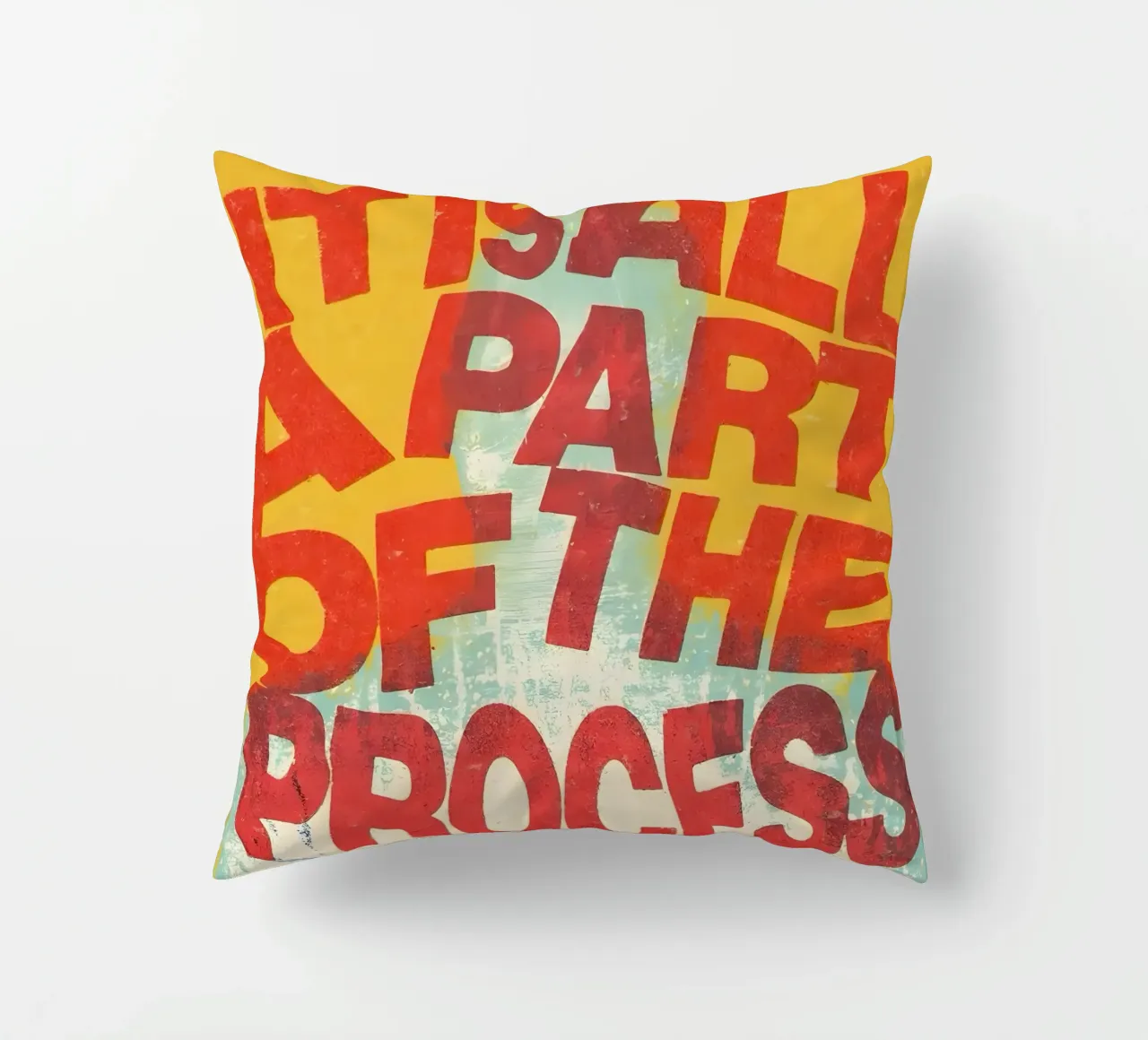 ALL A PART OF THE PROCESS cuscino da Type & Tape
