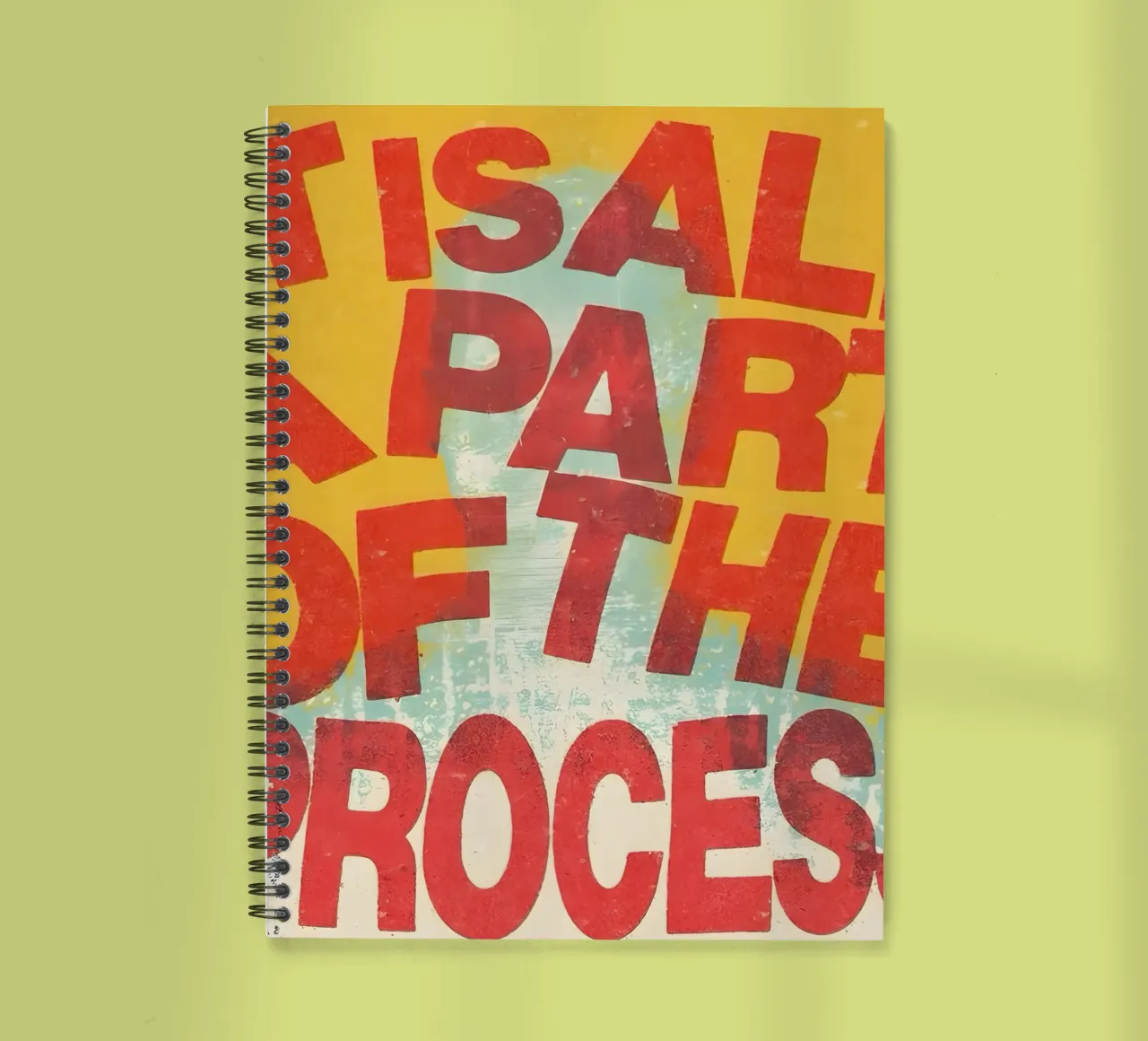 ALL A PART OF THE PROCESS diario ad anelli da Type & Tape