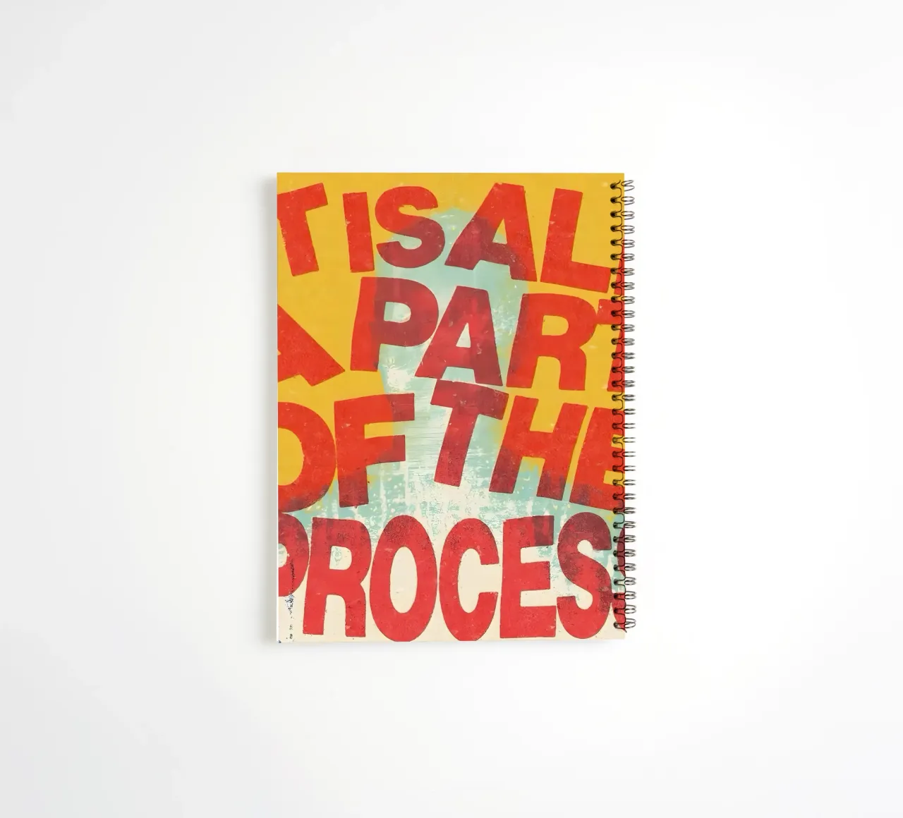 ALL A PART OF THE PROCESS diario ad anelli da Type & Tape