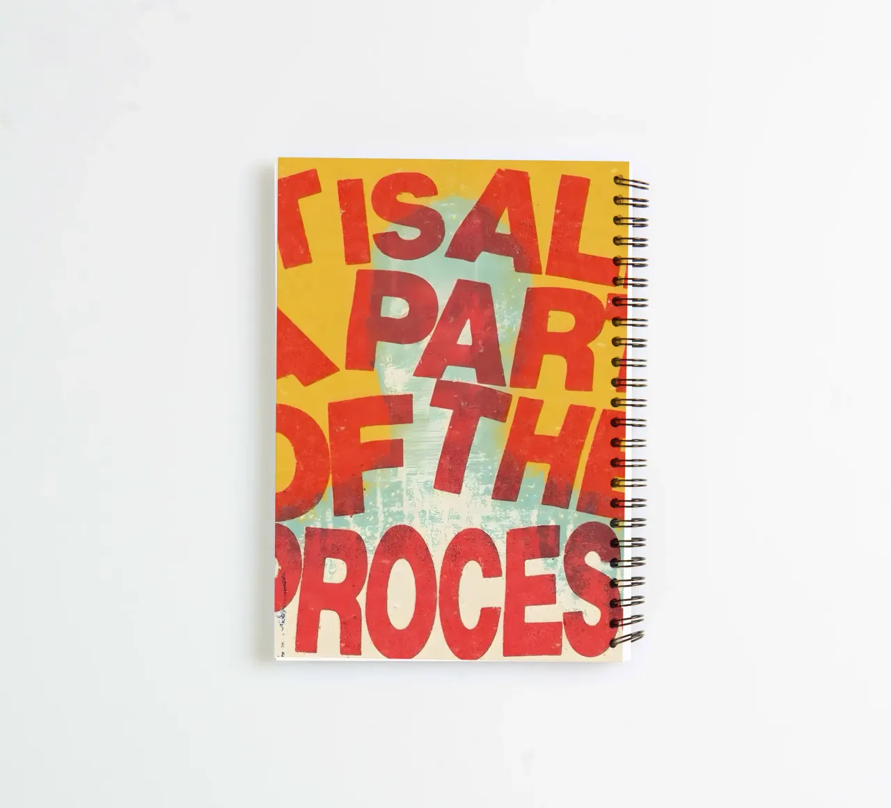 ALL A PART OF THE PROCESS diario ad anelli da Type & Tape