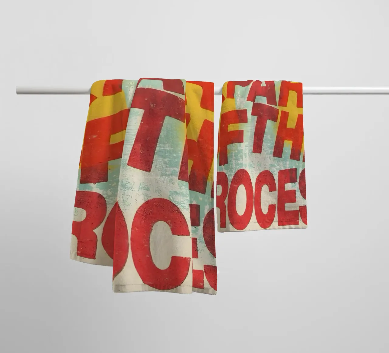 ALL A PART OF THE PROCESS Handtuch von Type & Tape