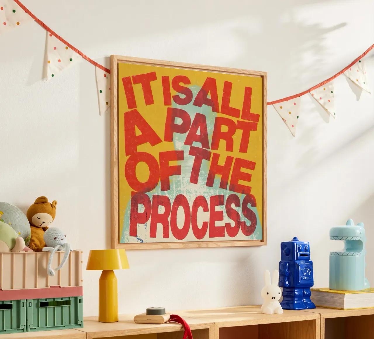 ALL A PART OF THE PROCESS plexiglass da Type & Tape