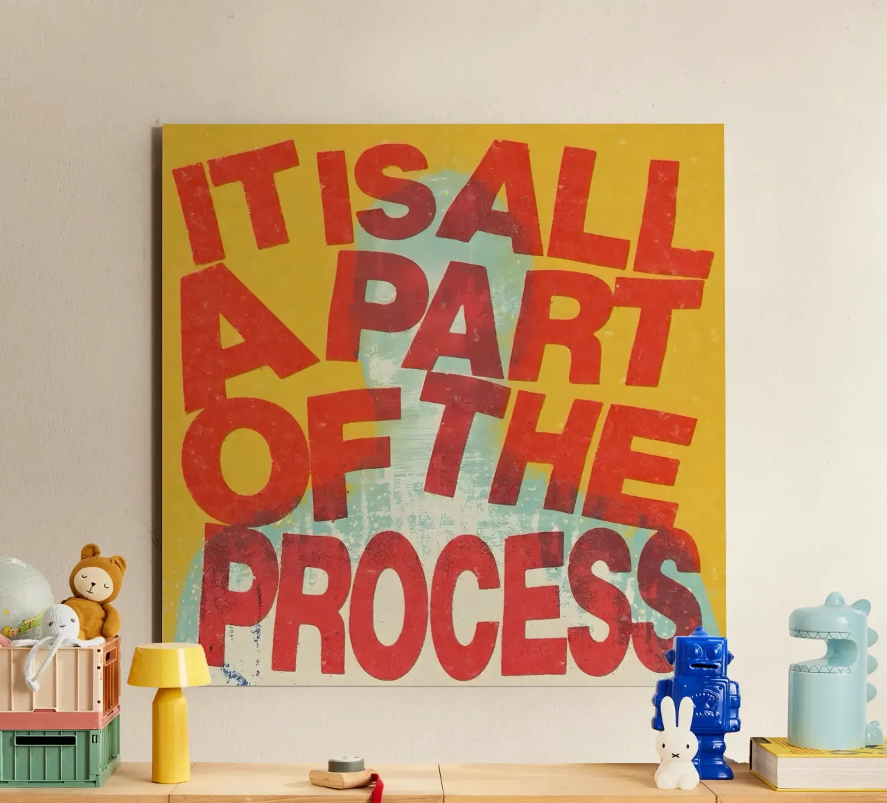 ALL A PART OF THE PROCESS Alu-Dibond von Type & Tape
