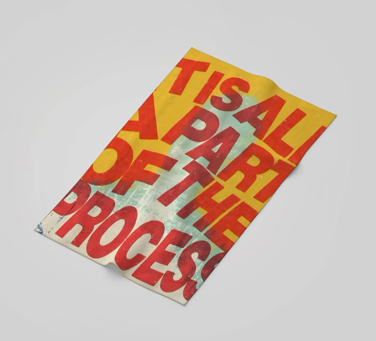 ALL A PART OF THE PROCESS telo mare da Type & Tape
