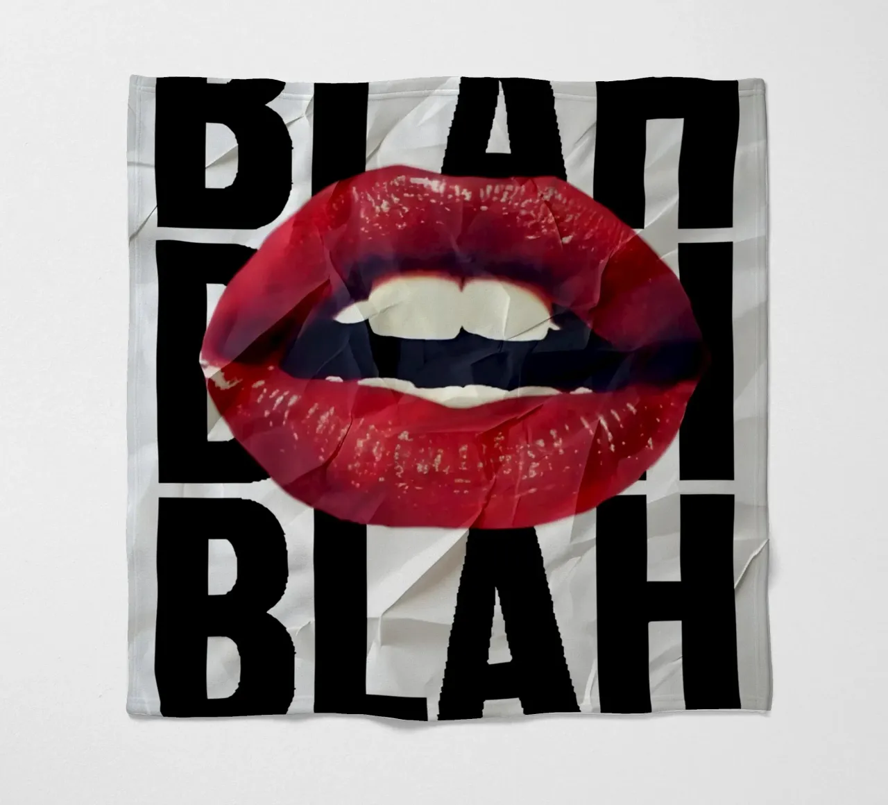 BLAH coperta in pile da Type & Tape