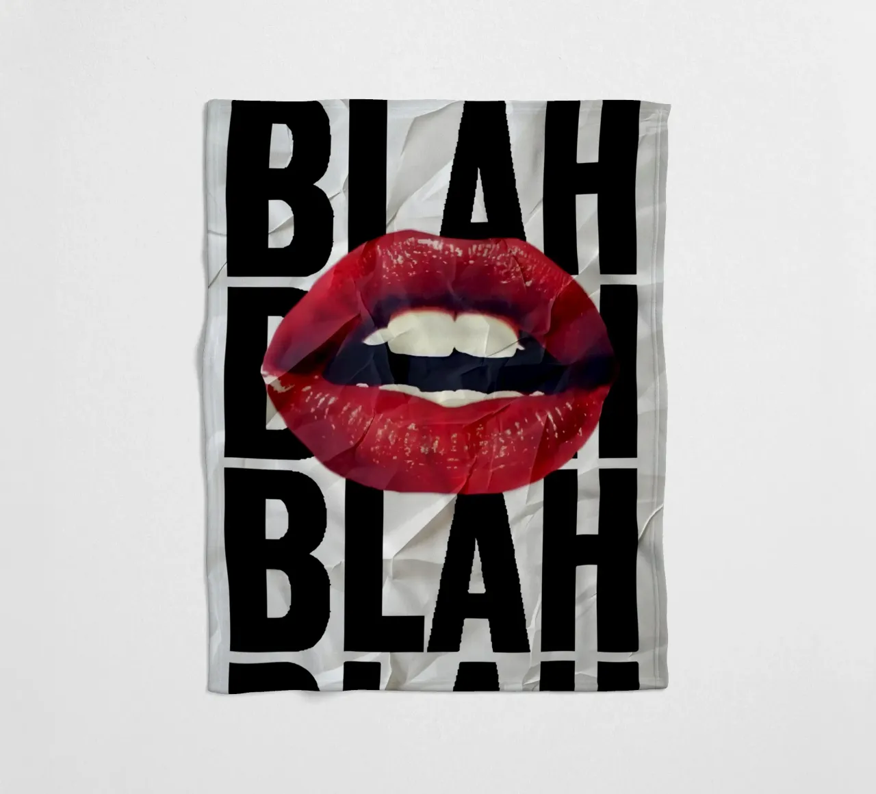 BLAH coperta in pile da Type & Tape