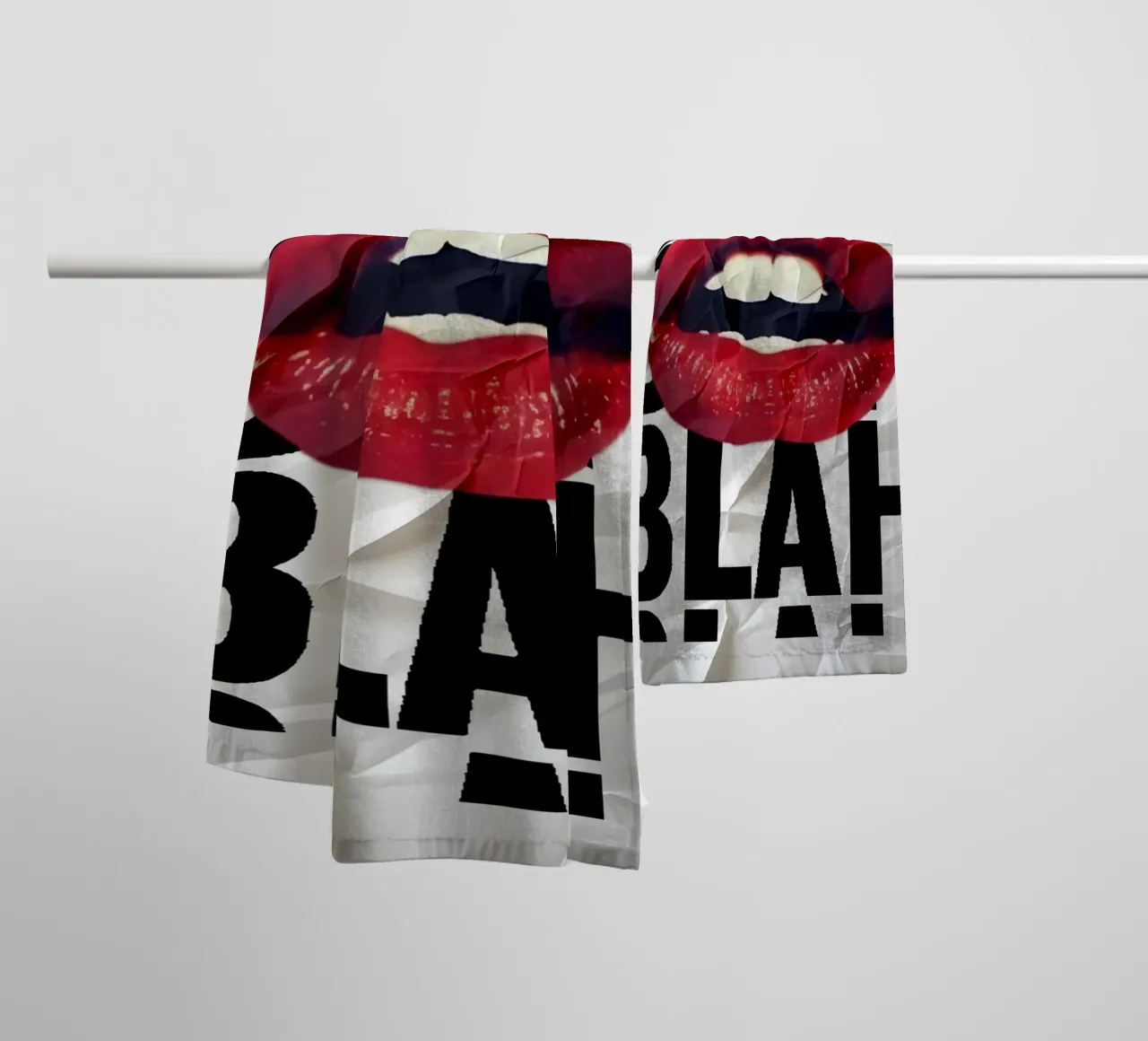 BLAH asciugamano da bagno da Type & Tape