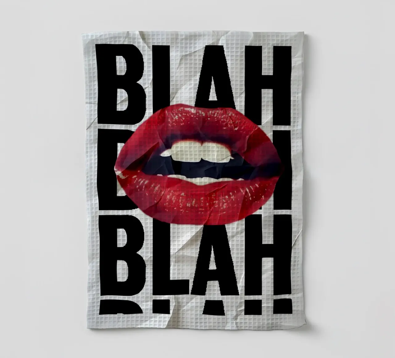 BLAH canovaccio da cucina da Type & Tape