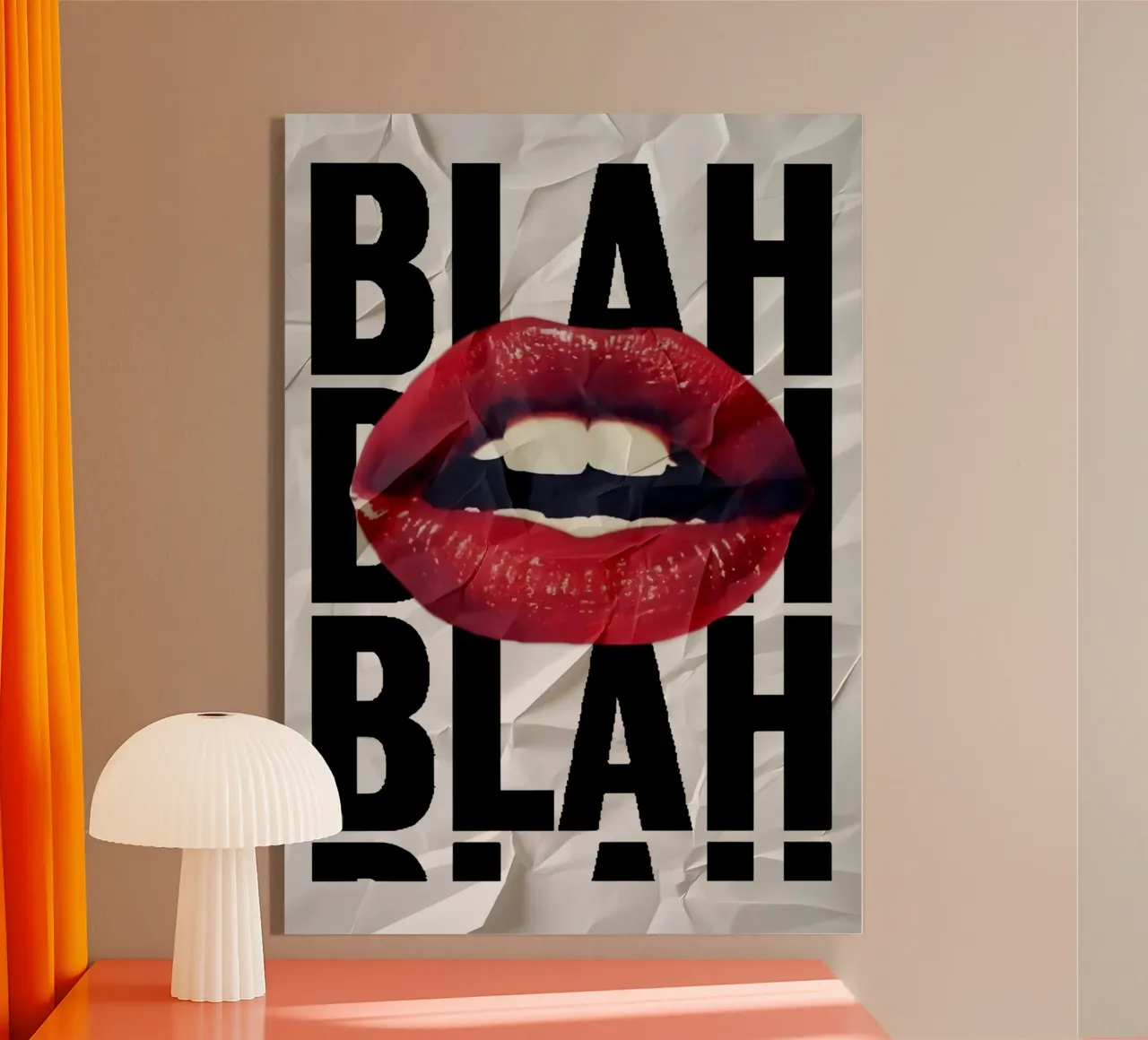 BLAH plexiglass da Type & Tape