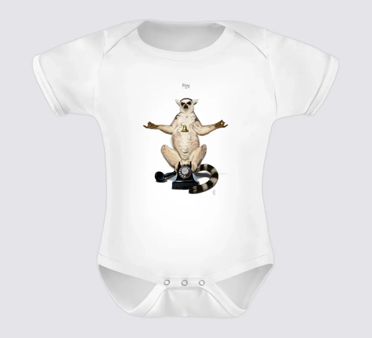Ring (Titled) body neonato maniche corte da Rob Art | Illustration