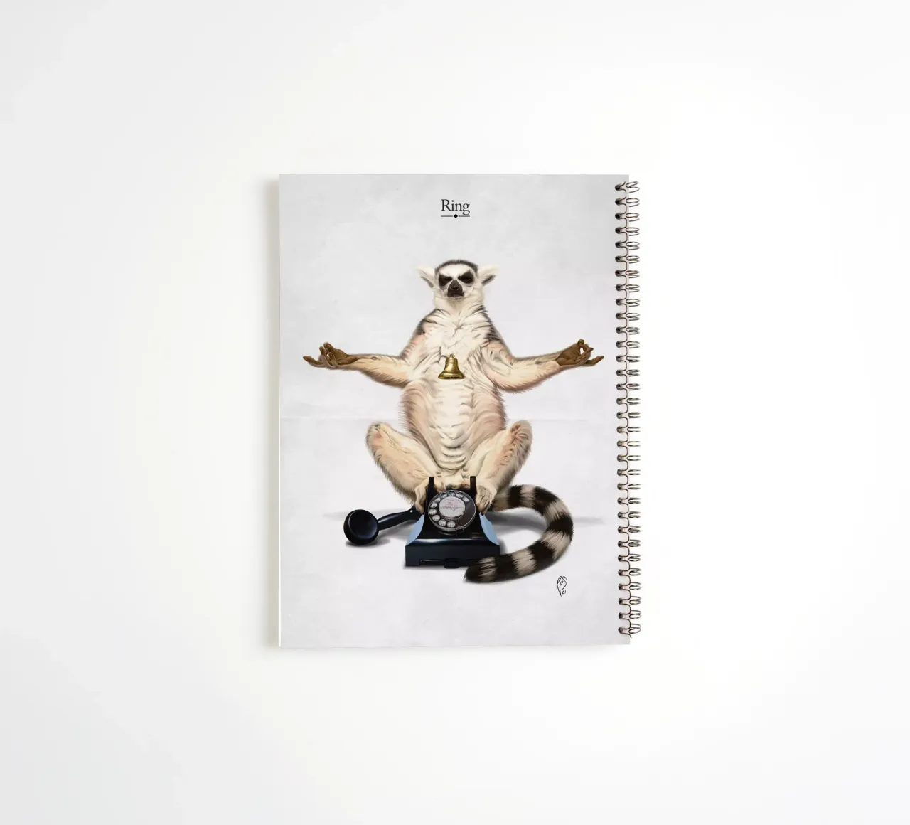 Ring (Titled) spiral notebook by Rob Art | Illustration