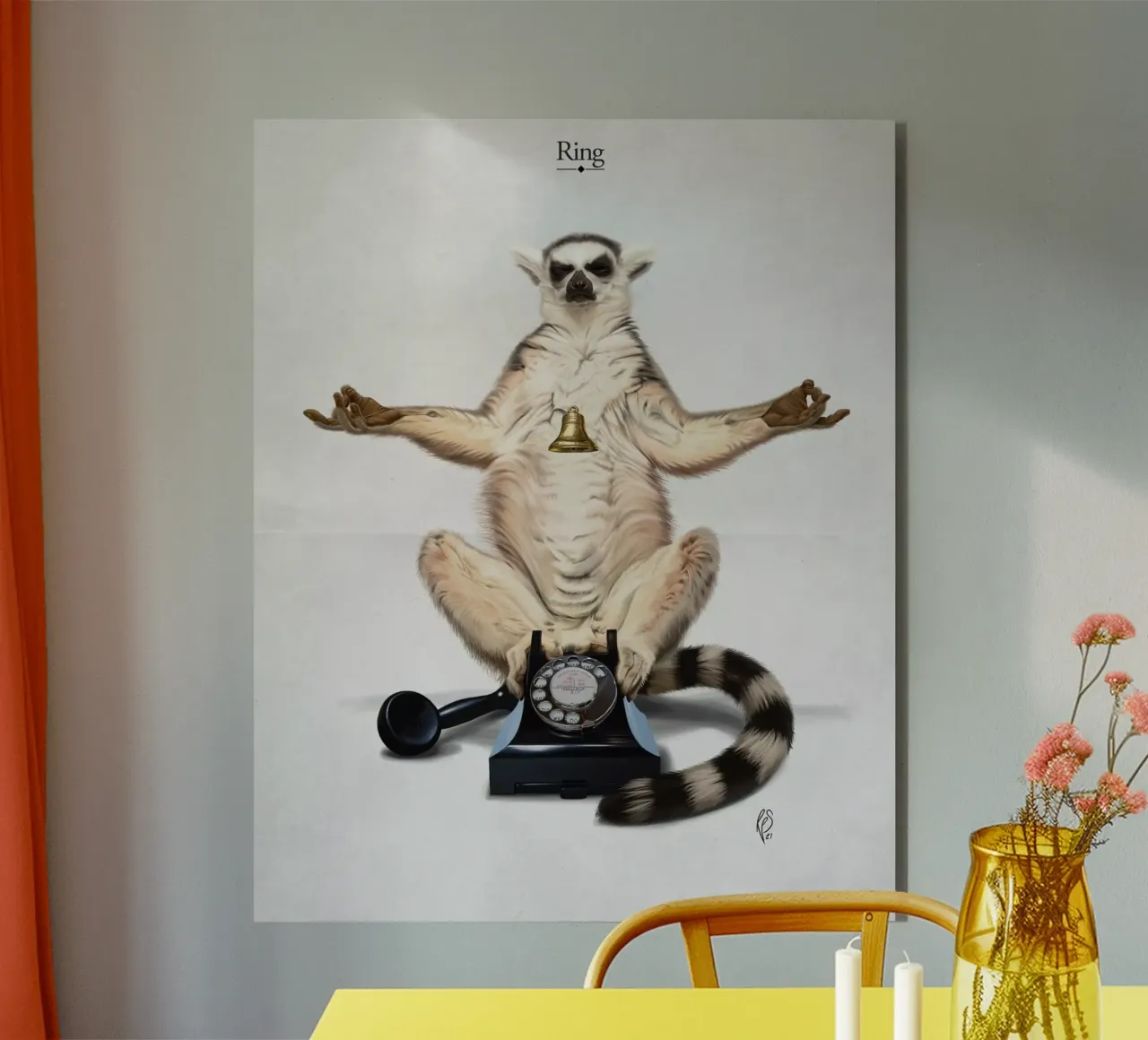 Ring (Titled) alluminio dibond da Rob Art | Illustration