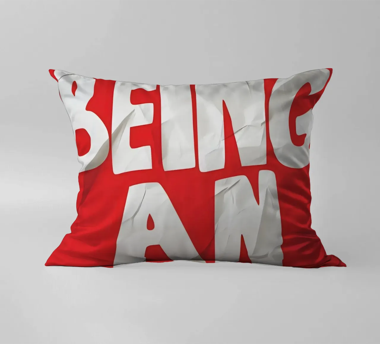 STOP BEING AN IDIOT cuscino da Type & Tape