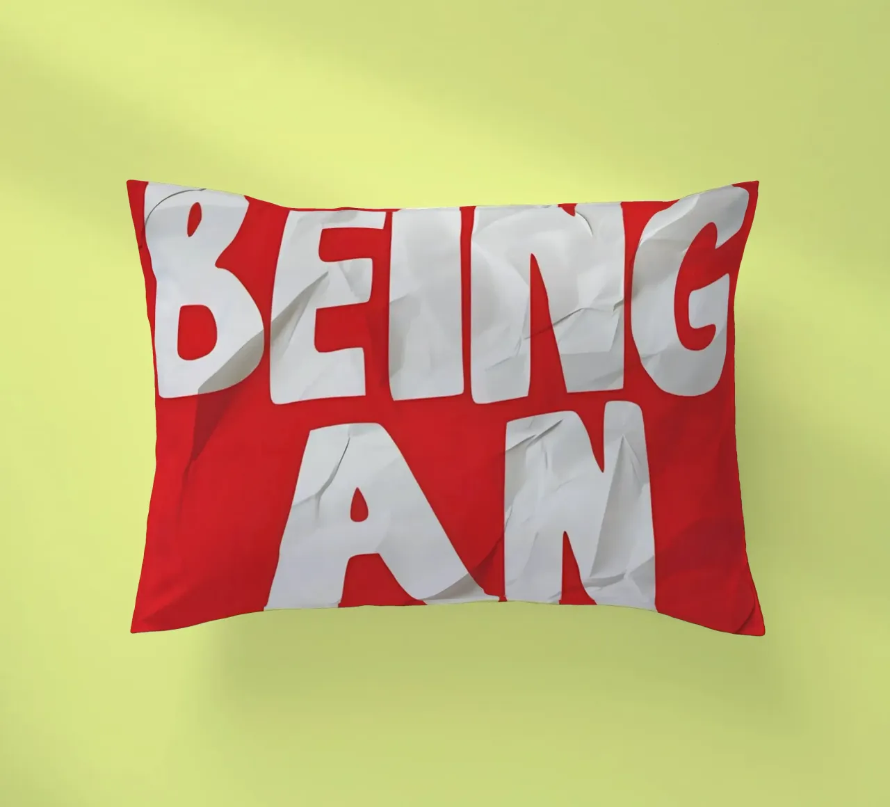 STOP BEING AN IDIOT cuscino da Type & Tape