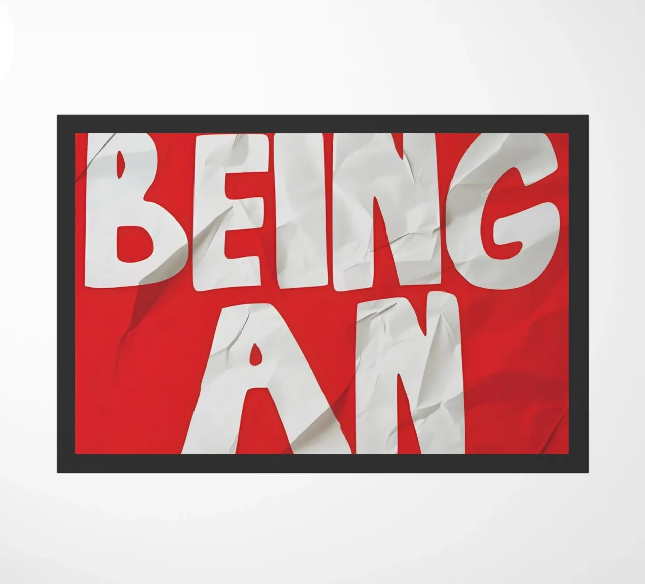 STOP BEING AN IDIOT zerbino da Type & Tape