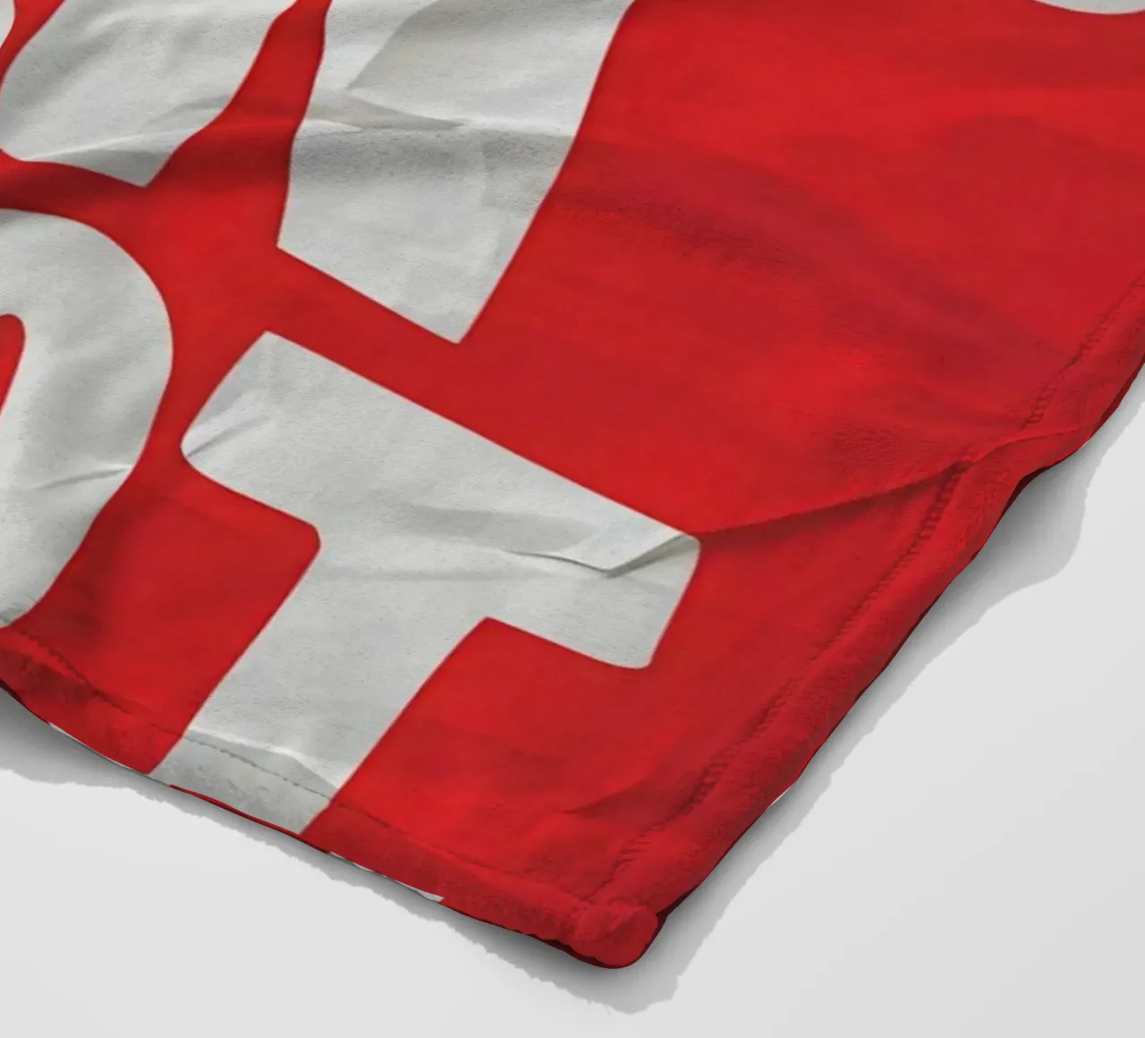 STOP BEING AN IDIOT coperta in pile da Type & Tape