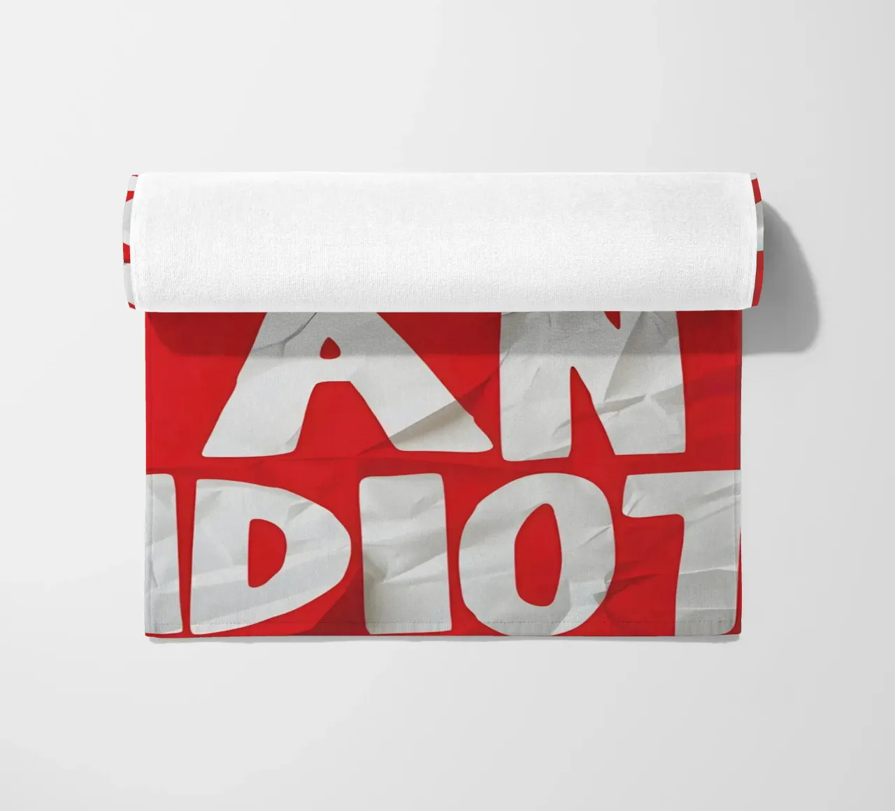 STOP BEING AN IDIOT telo mare da Type & Tape