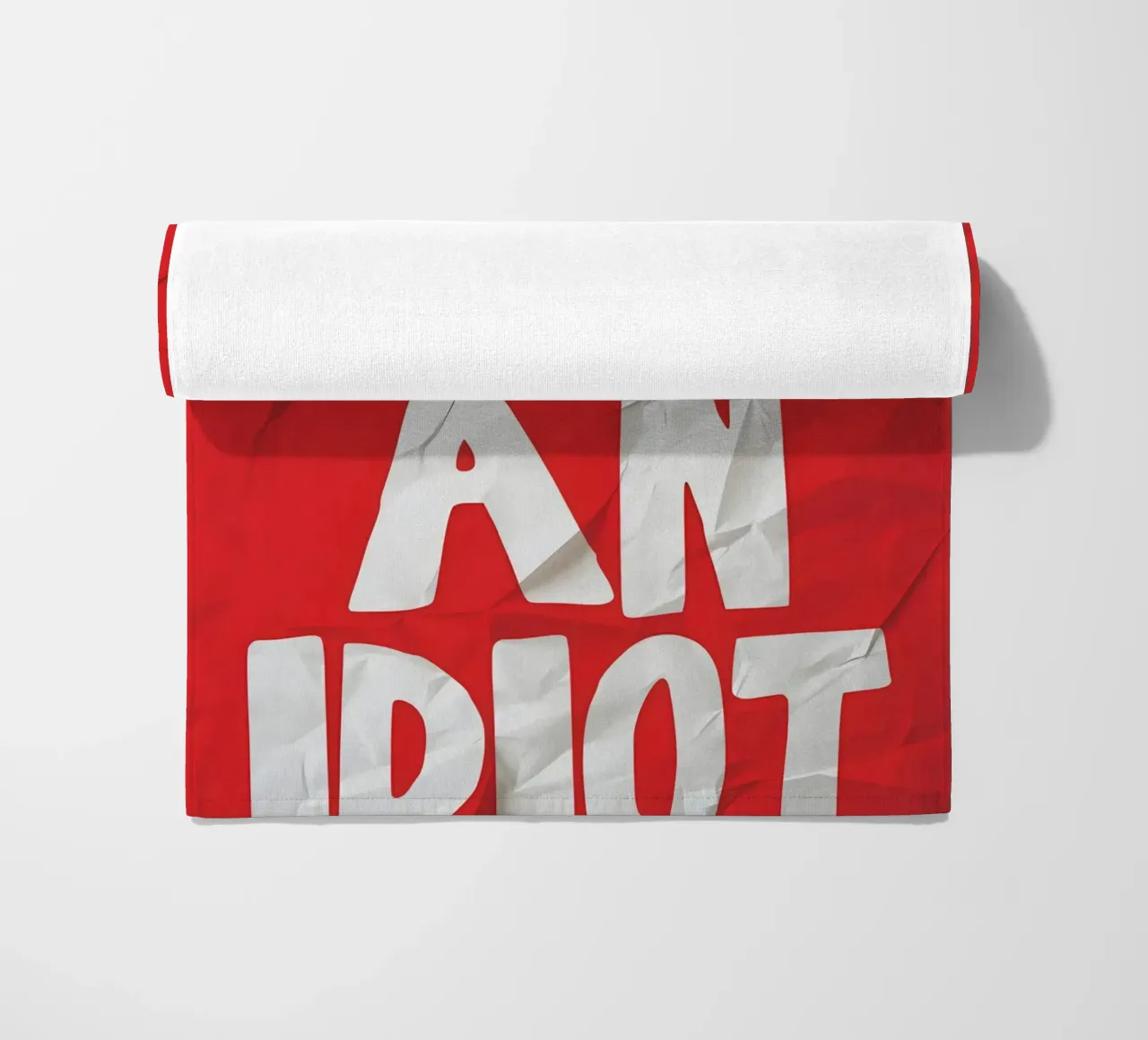 STOP BEING AN IDIOT telo mare da Type & Tape