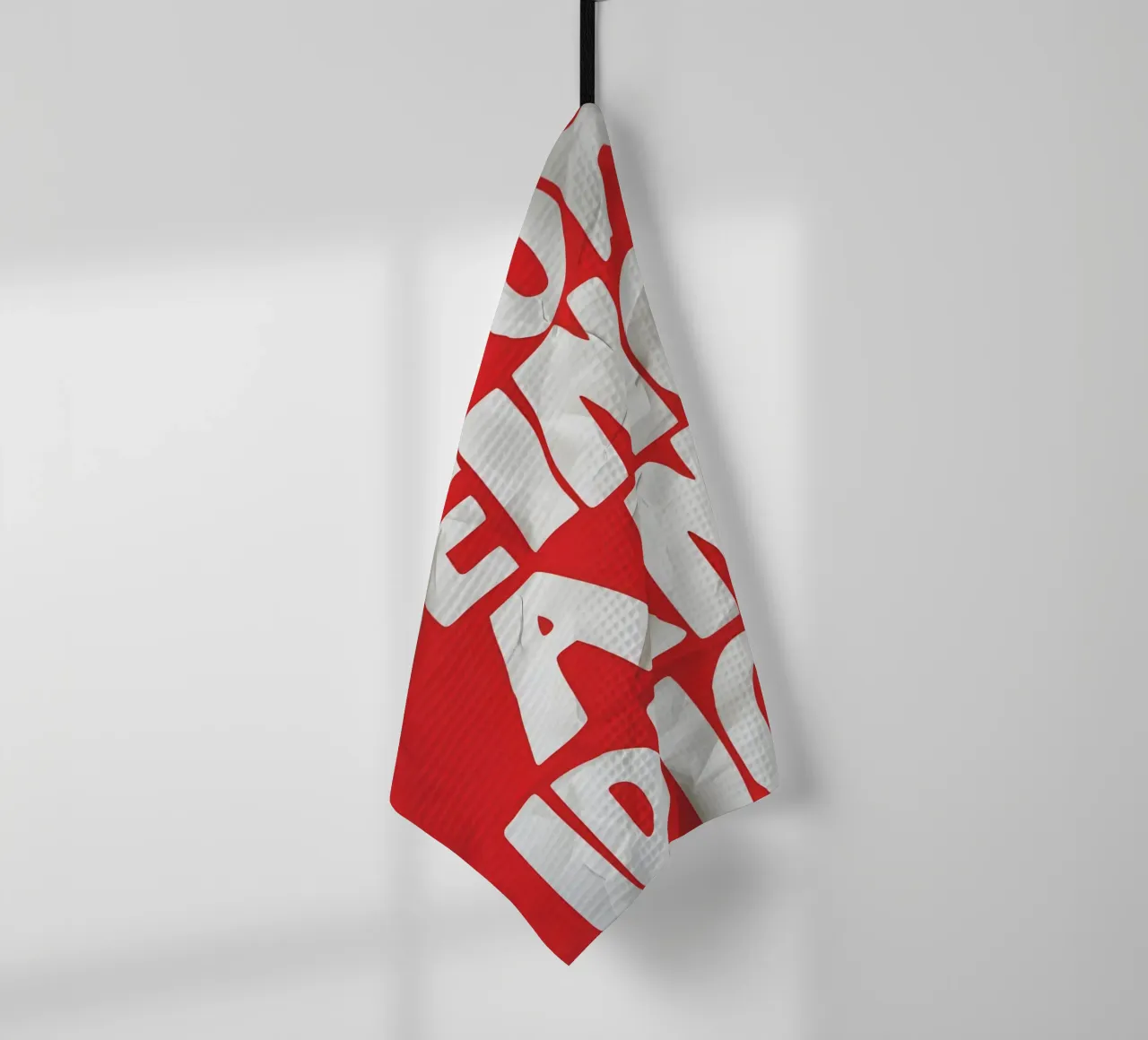 STOP BEING AN IDIOT canovaccio da cucina da Type & Tape