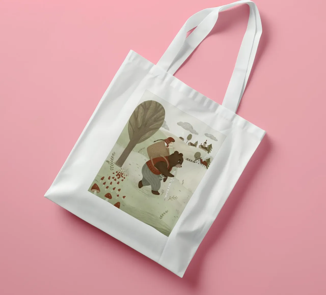 Anna Lunak - Mascha e l'orso borsa in juta da muench benjamin