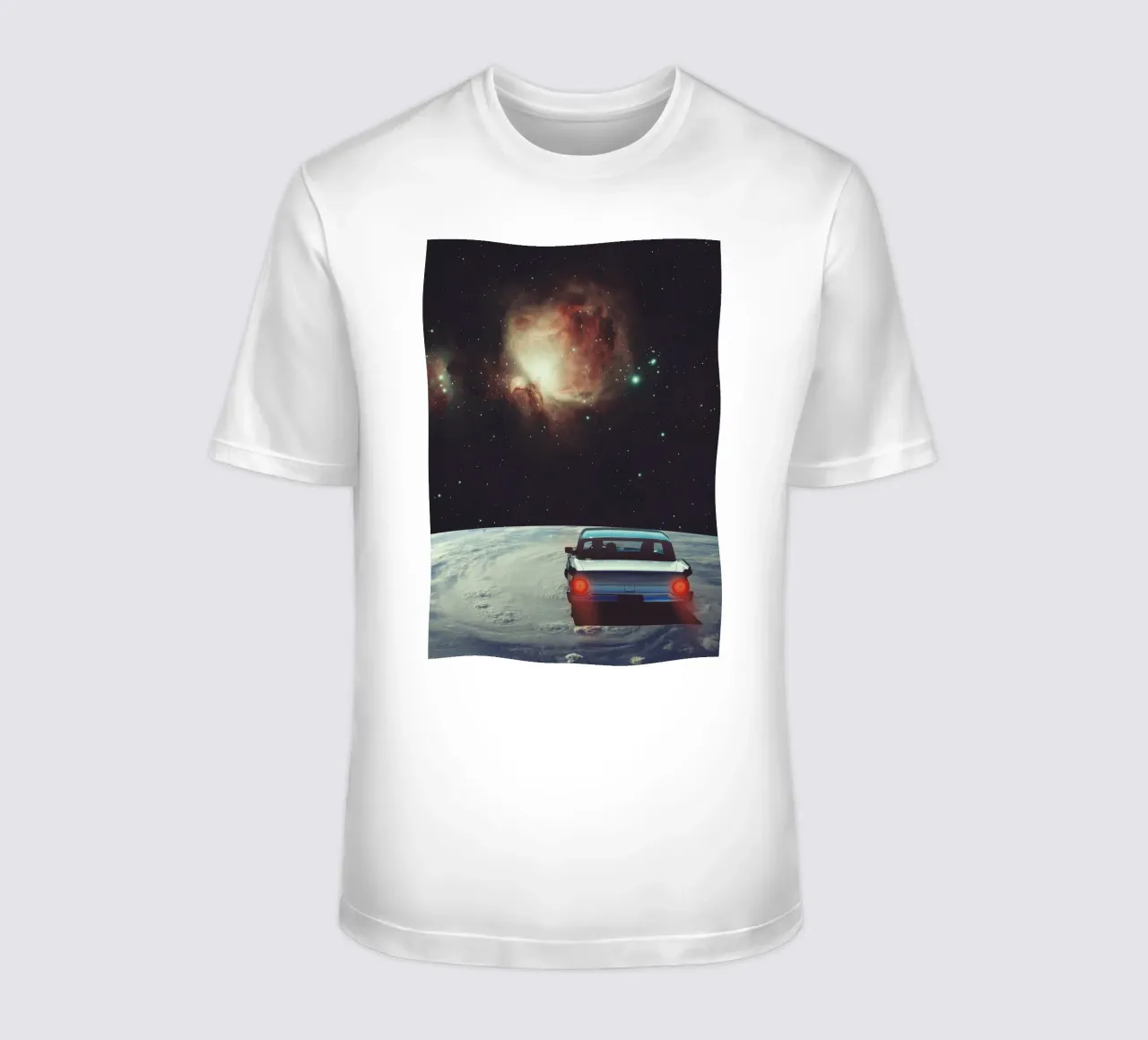 Destination Unknown – Surreal Cosmic Drive t-shirt by Dapidoka