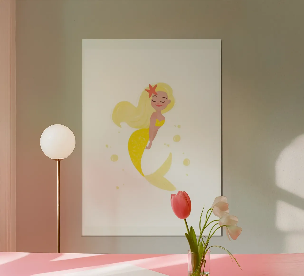 Elsa Bean - Sott'acqua poster con telaio in alluminio da muench benjamin