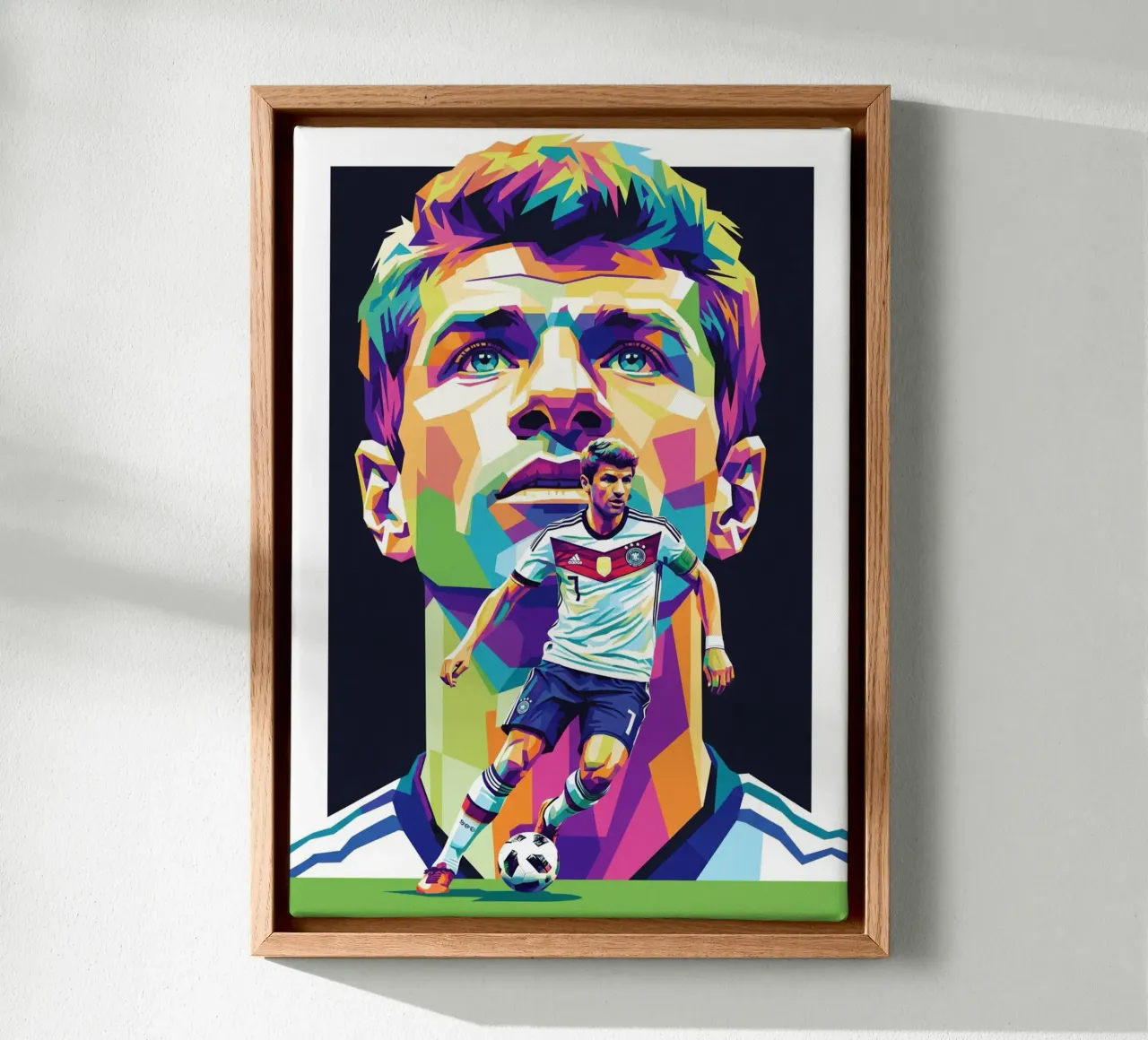 Thomas Muller - Duitsland #1 canvas met Baklijst van Hantamrata