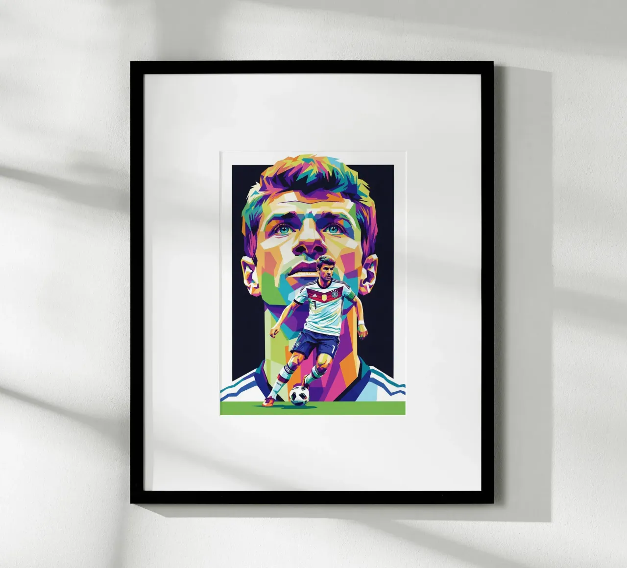 Thomas Muller - Germania #1 poster con telaio in plastica da Hantamrata