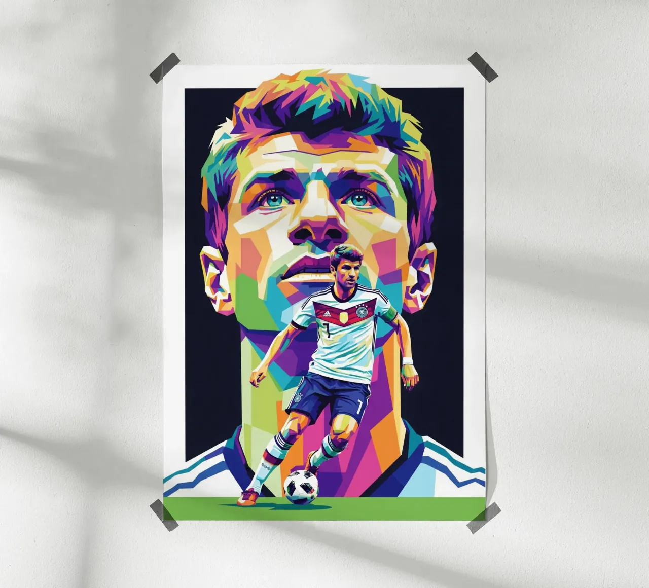 Thomas Muller - Germania #1 poster con telaio in plastica da Hantamrata
