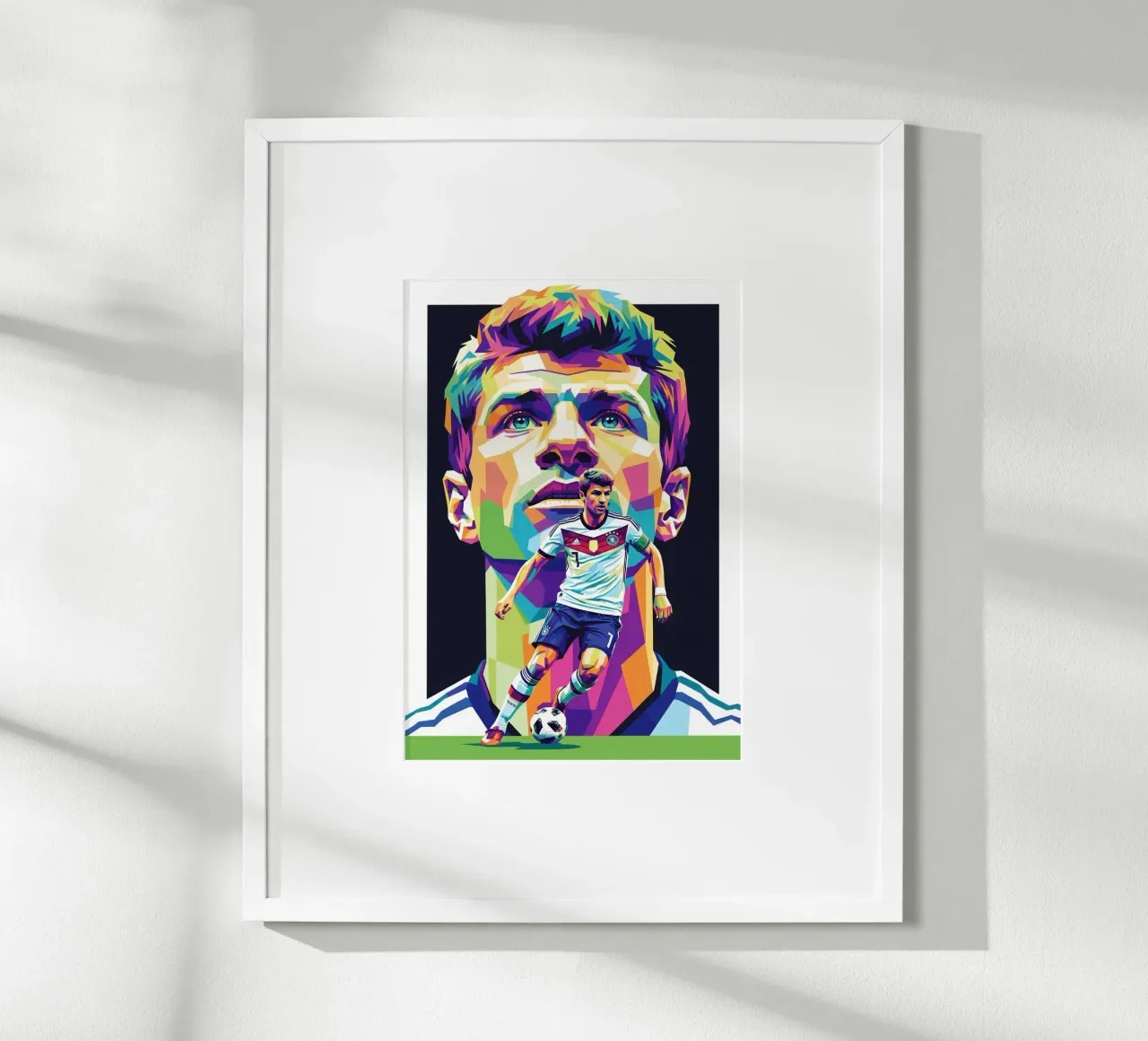 Thomas Muller - Germania #1 poster con telaio in plastica da Hantamrata