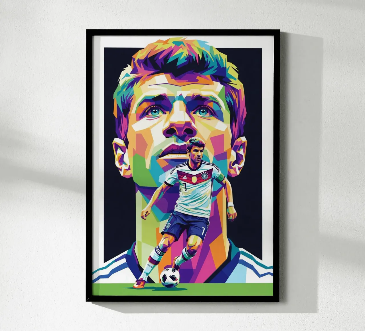 Thomas Muller - Germania #1 poster con telaio in plastica da Hantamrata