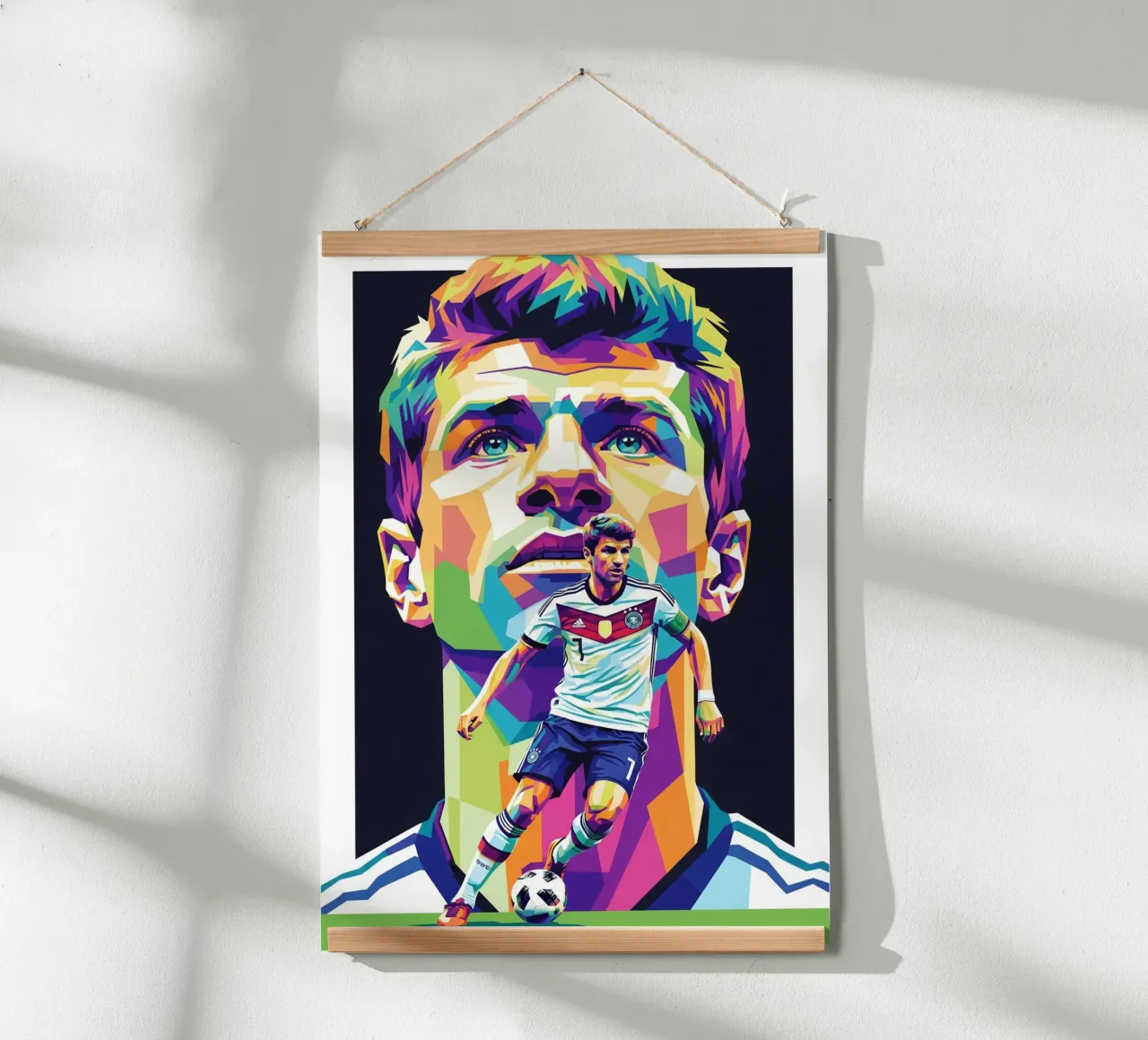 Thomas Muller - Germania #1 poster con telaio in plastica da Hantamrata