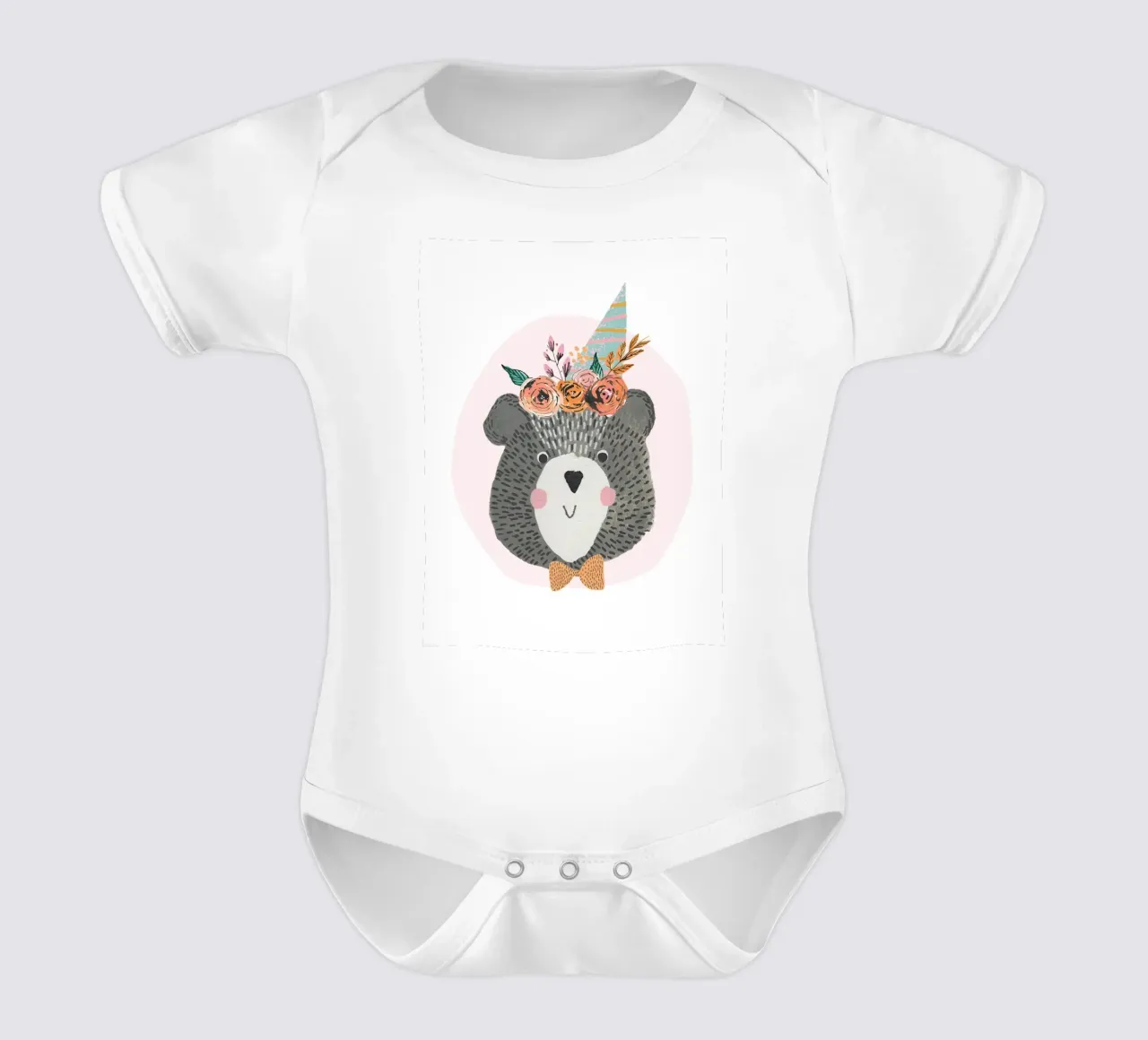 Lisa Dolson - Orso di compleanno body neonato maniche corte da muench benjamin