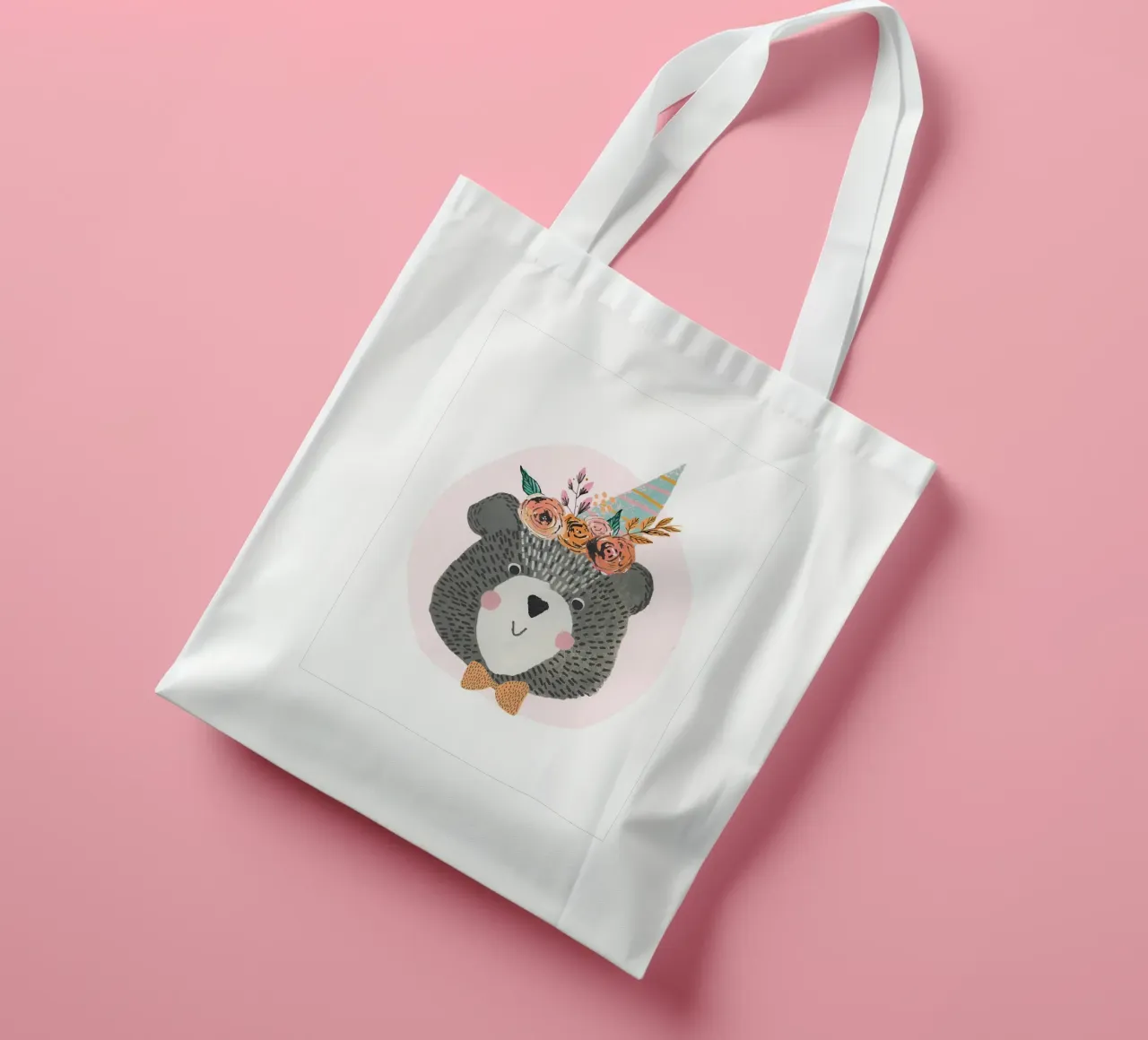 Lisa Dolson - Orso di compleanno borsa in juta da muench benjamin