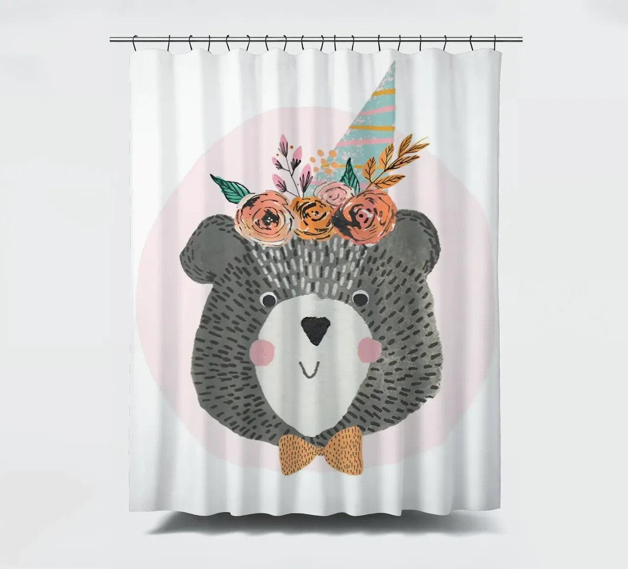 Lisa Dolson - Orso di compleanno tenda da doccia da muench benjamin