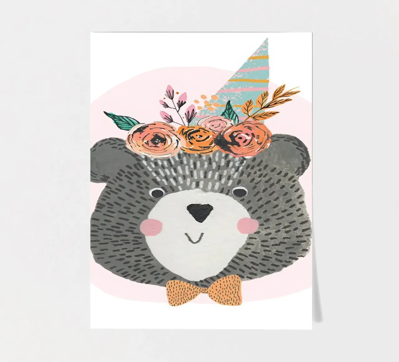Lisa Dolson - Orso di compleanno foglio adesivo da muench benjamin