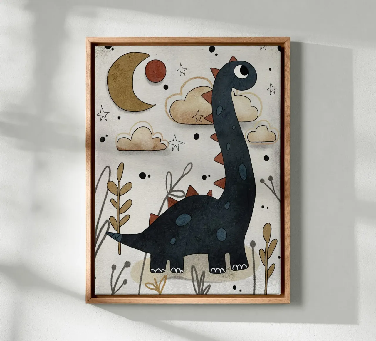Nelli Suneli - Langnek canvas met Baklijst van muench benjamin