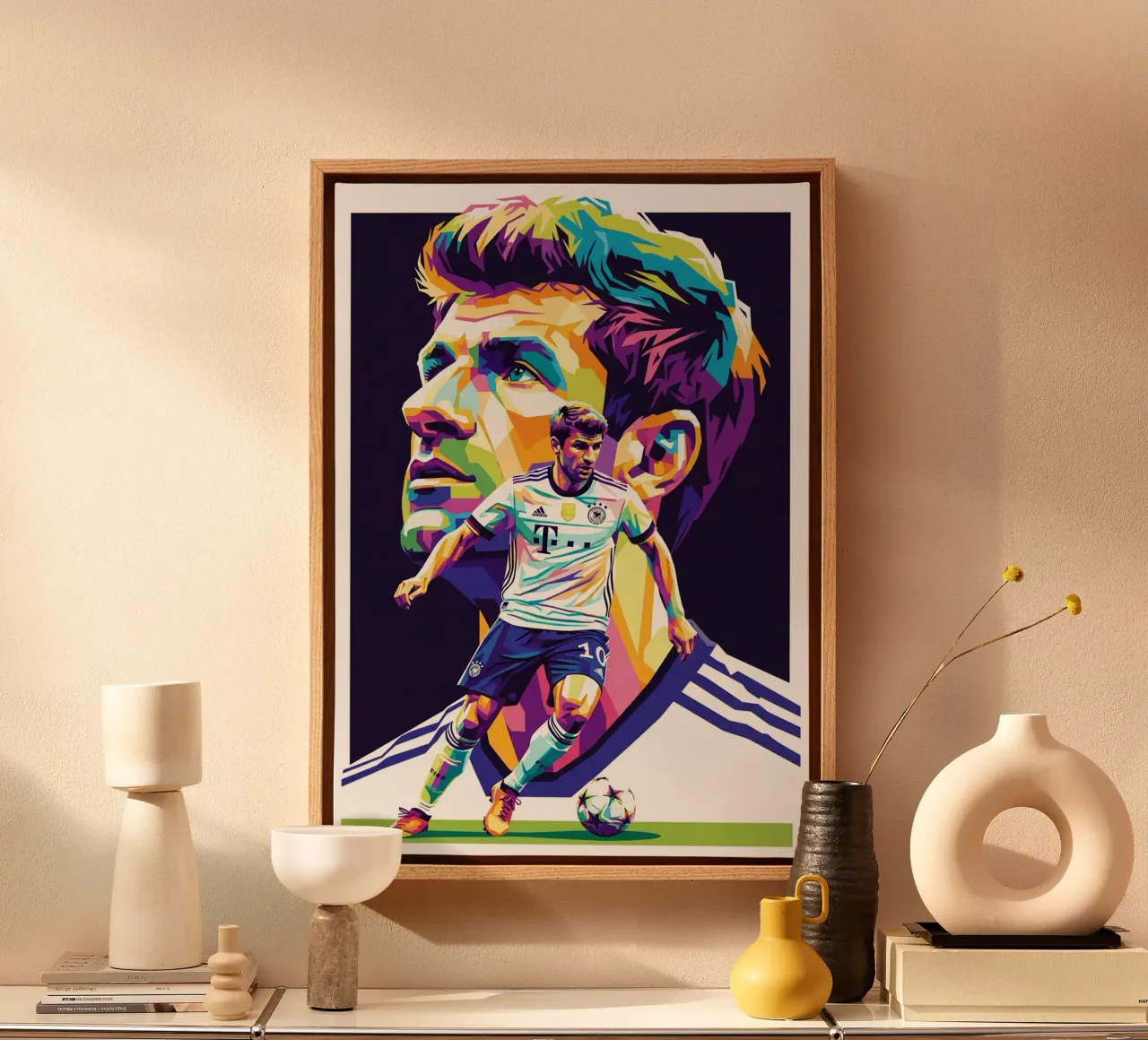 Thomas Muller - Duitsland #2 canvas met Baklijst van Hantamrata