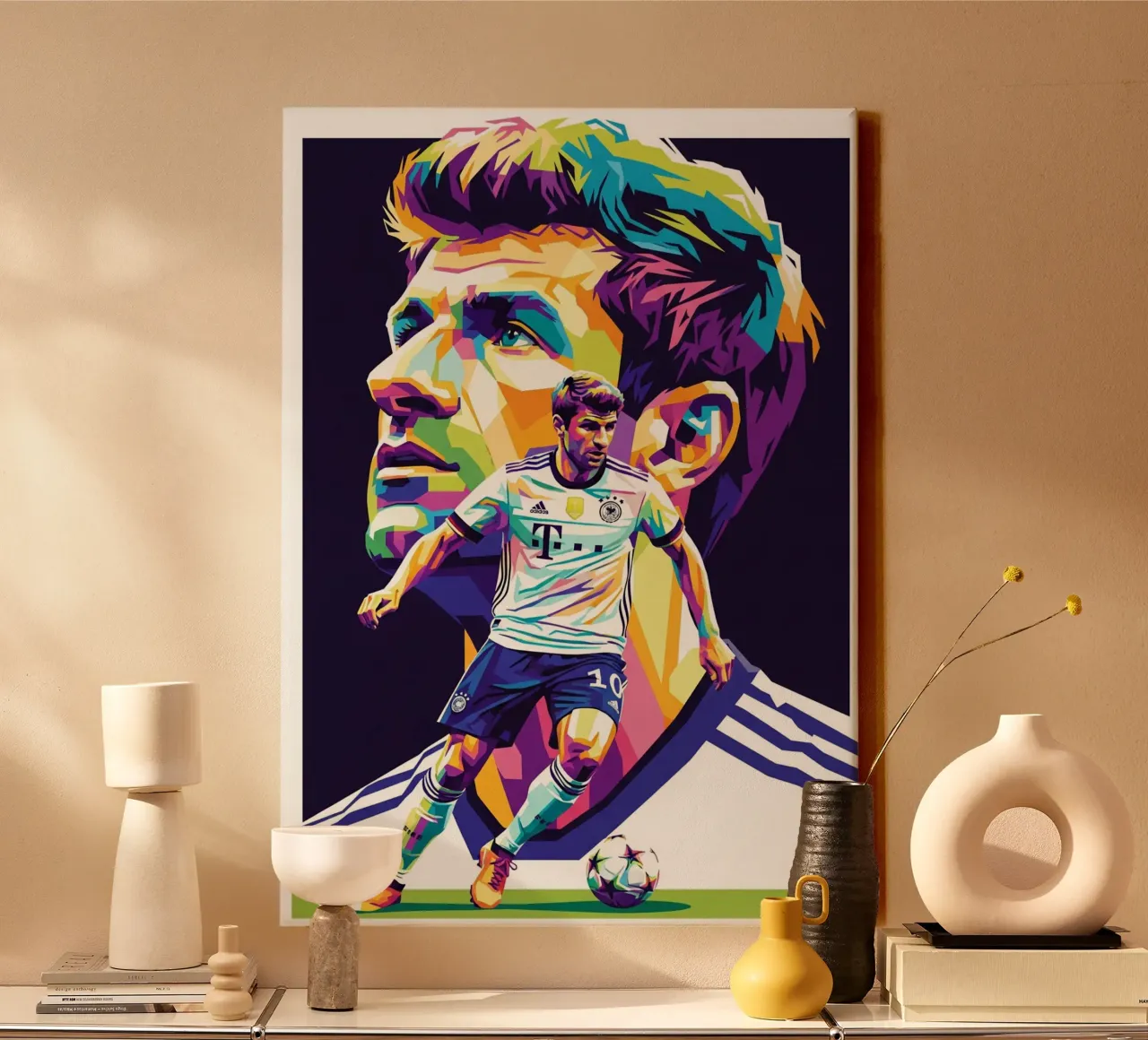 Thomas Muller - Duitsland #2 canvas met Baklijst van Hantamrata