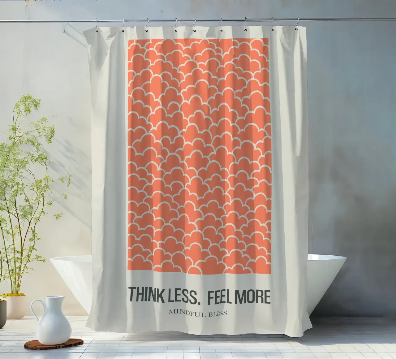 Peach Calm tenda da doccia da SMPLE