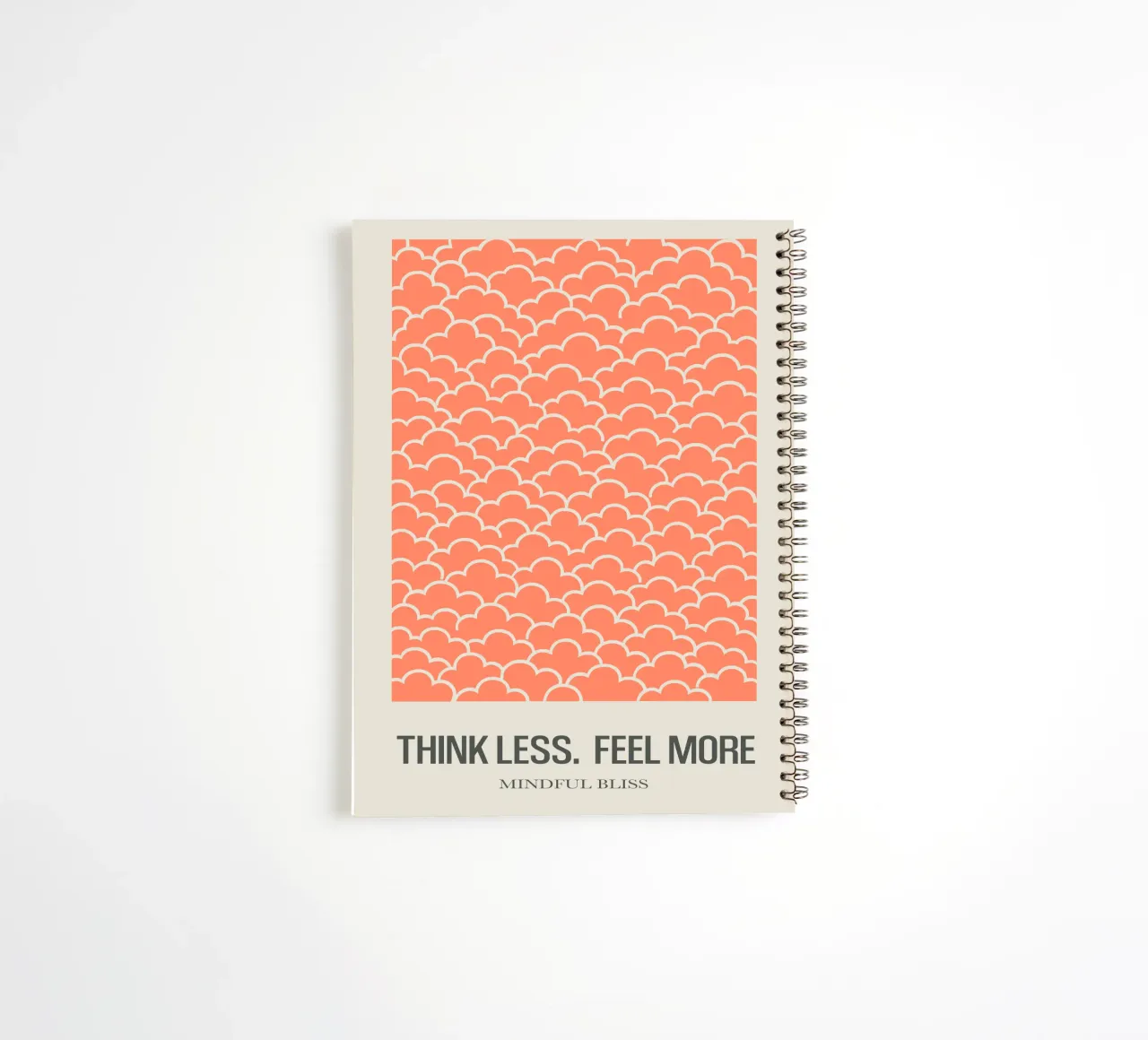 Peach Calm spiral notebook by SMPLE