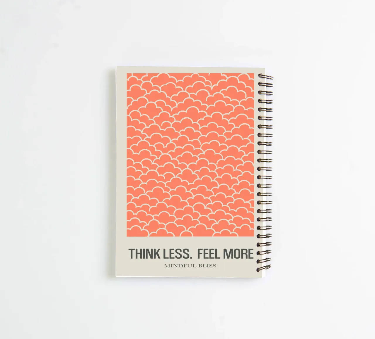 Peach Calm spiral notebook by SMPLE