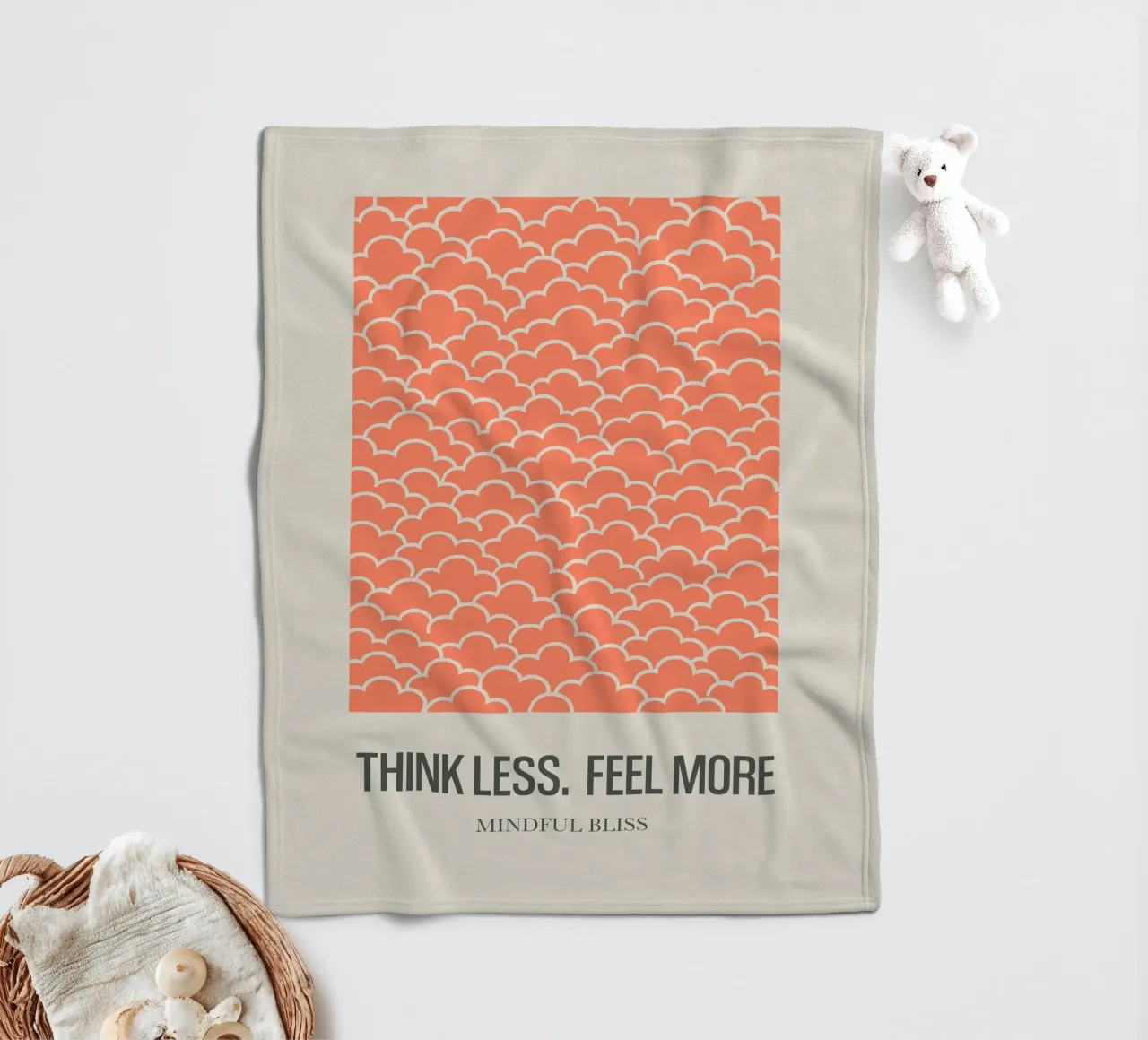 Peach Calm coperta in pile da SMPLE