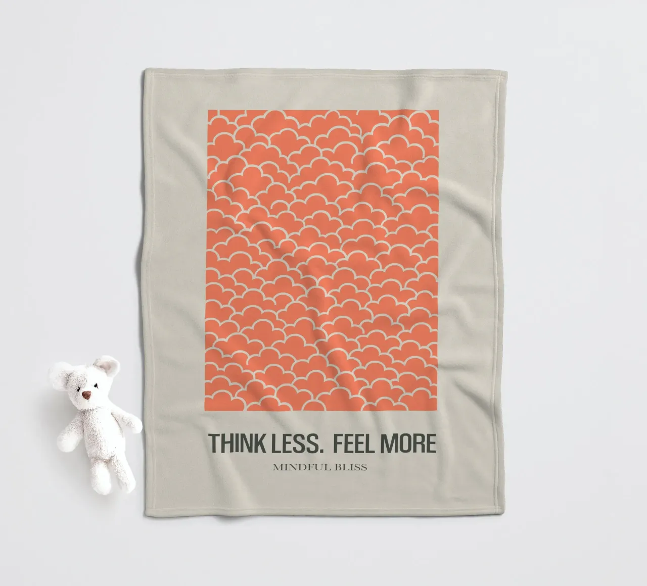 Peach Calm coperta in pile da SMPLE