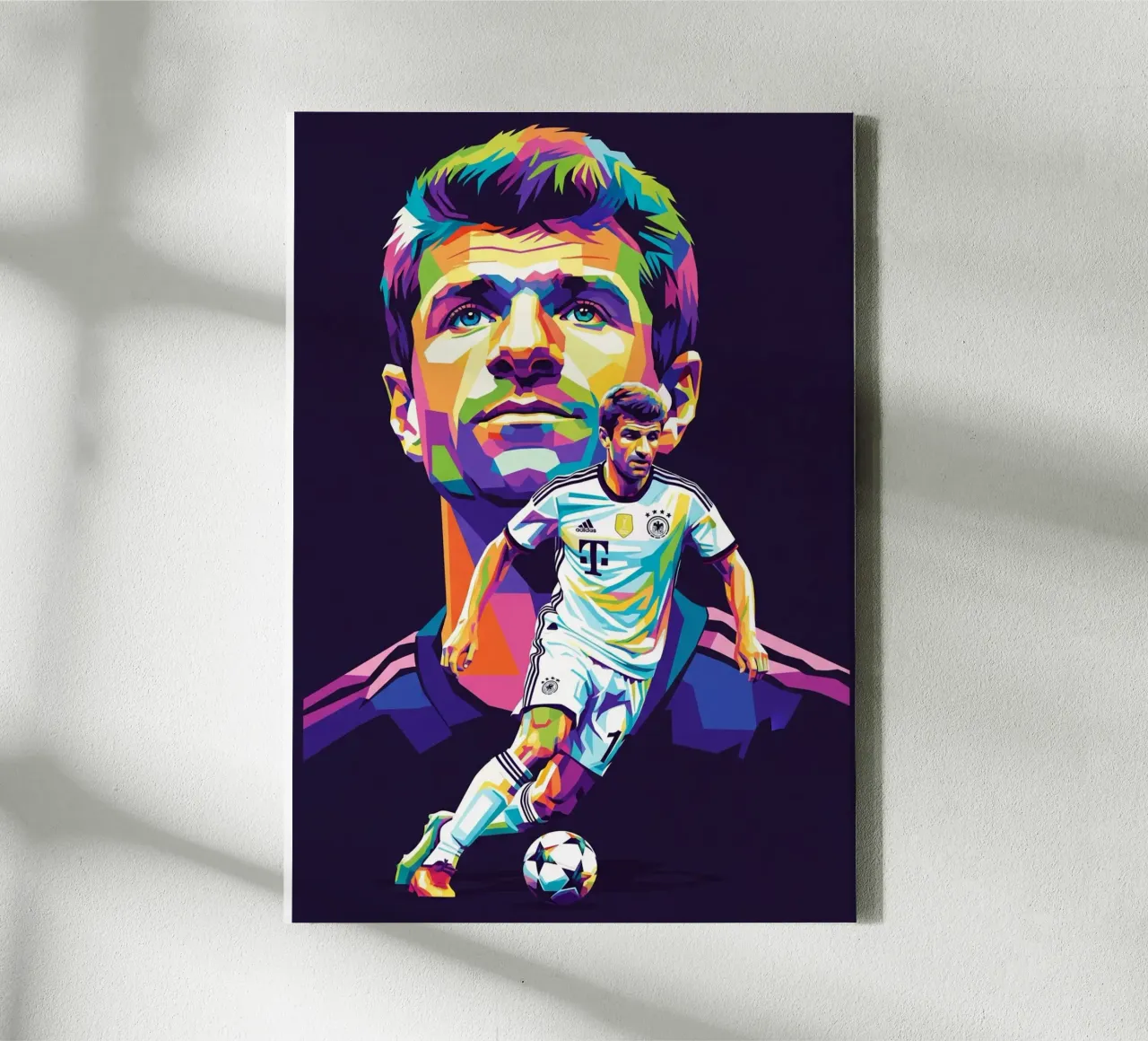 Thomas Muller - Duitsland #3 canvas met Baklijst van Hantamrata