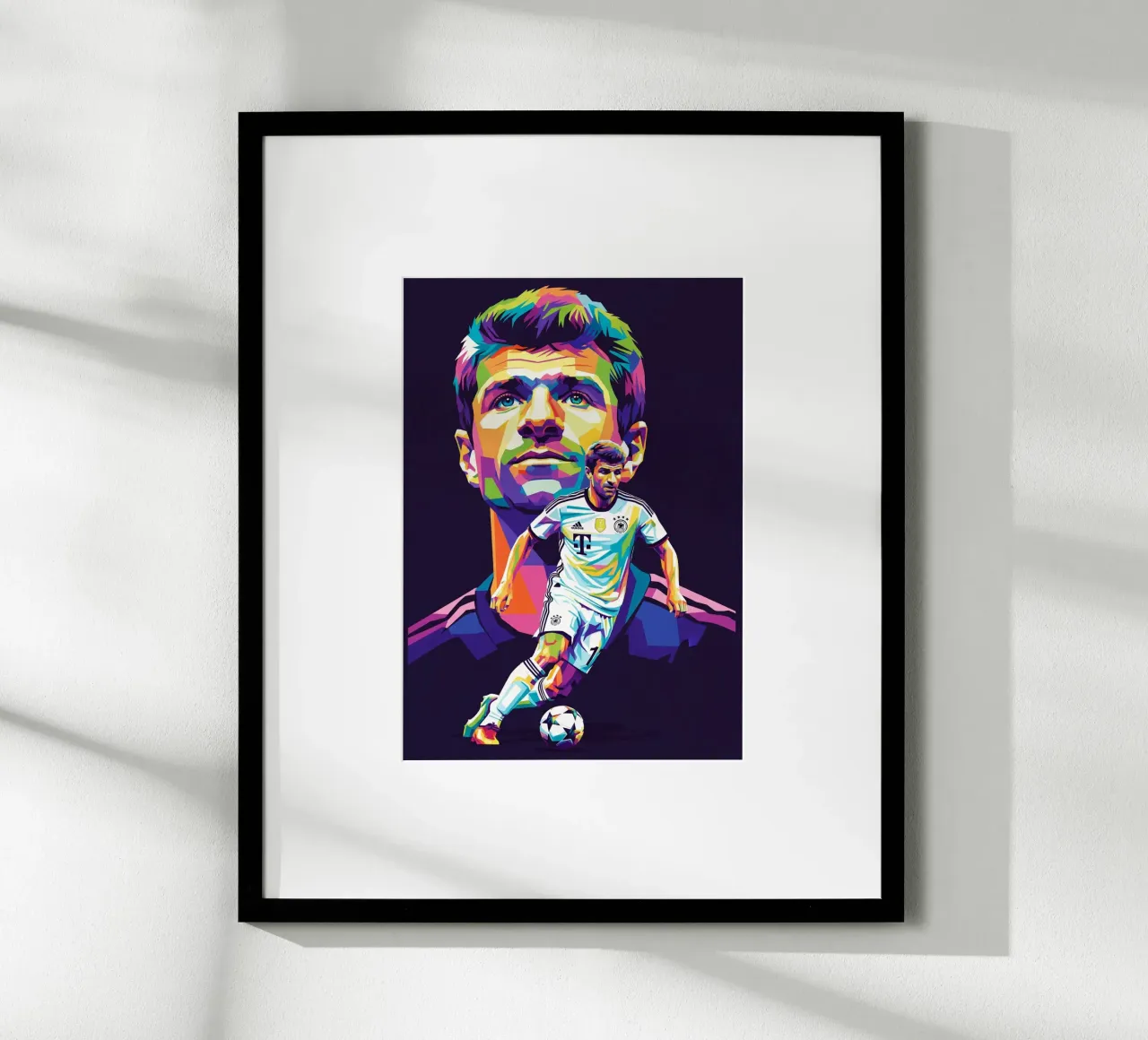 Thomas Muller - Germania #3 poster con telaio in plastica da Hantamrata