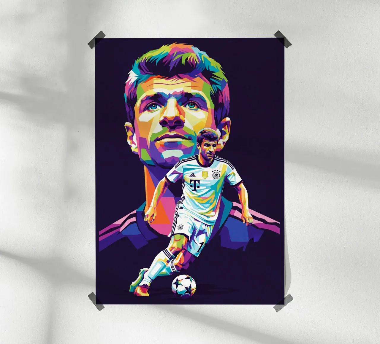 Thomas Muller - Germania #3 poster con telaio in plastica da Hantamrata
